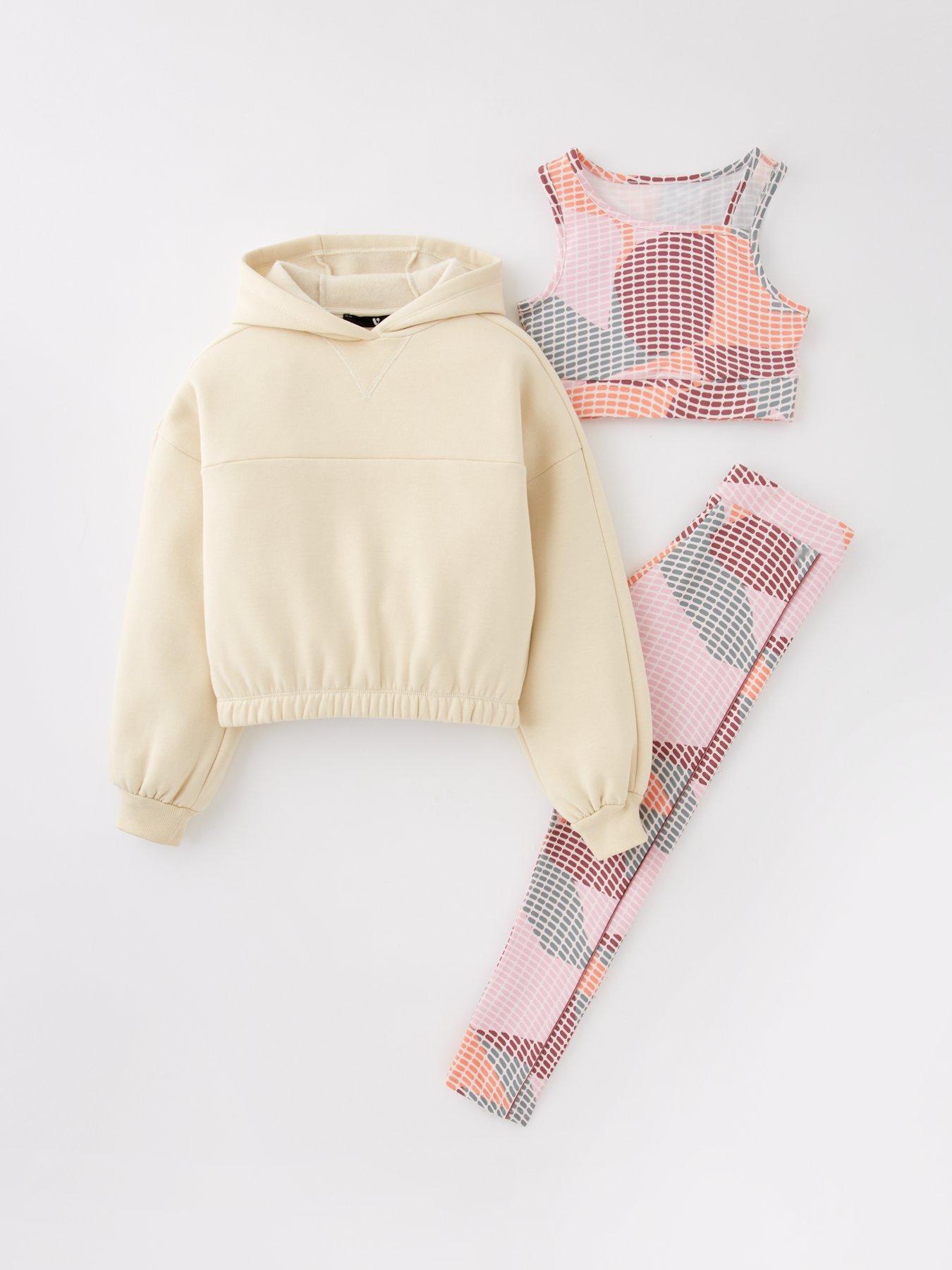 undefined Girls 3 Piece Activewear Set - Multi