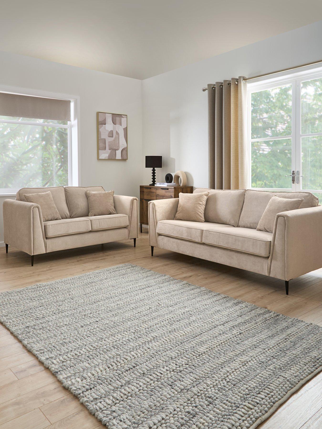undefined Messina 3 + 2 Seater Fabric Sofa Set (Buy  &  SAVE!) - FSC® Certified