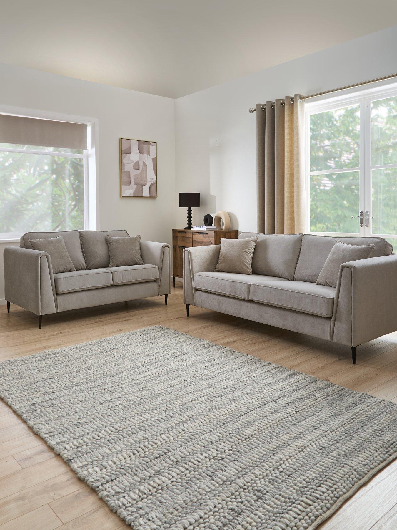 Very Home Messina 3 + 2 Seater Fabric Sofa Set (Buy  &  SAVE!) - FSC® Certified