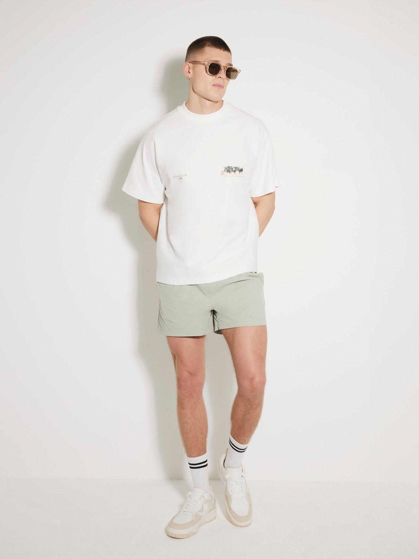 River Island Core Swim Shorts - Khaki