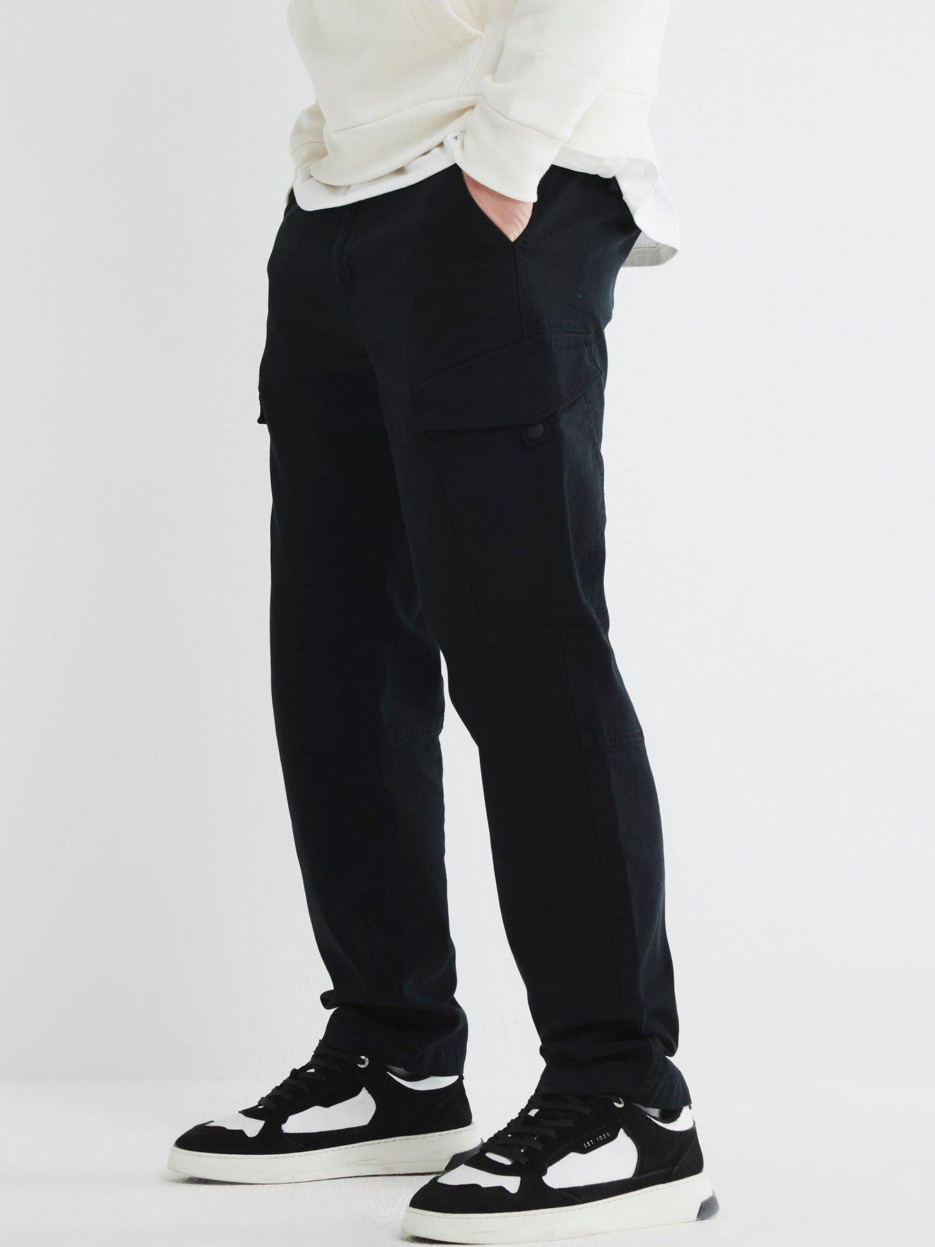 River Island Timberlake Cargo Pants - Black