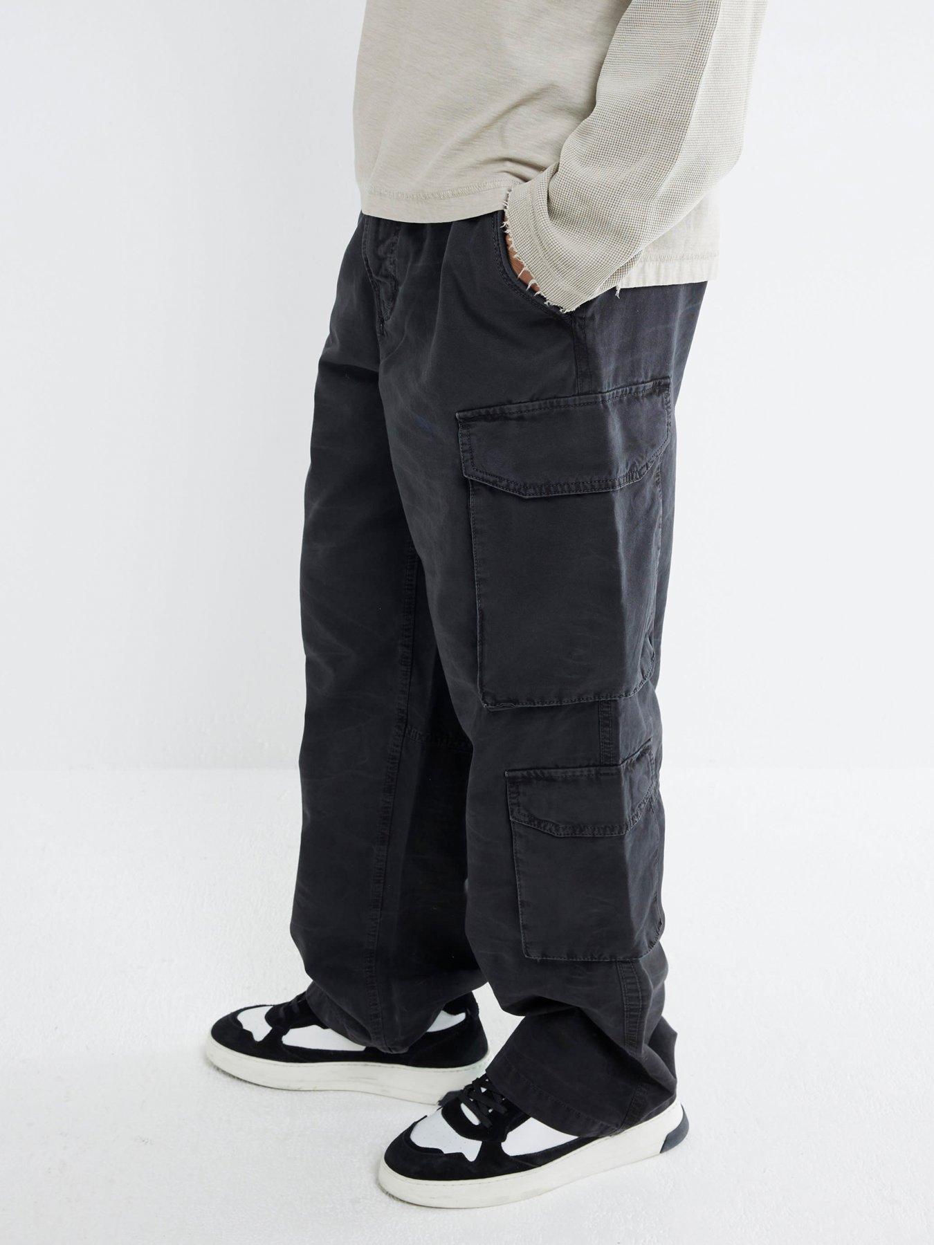 undefined Smith Loose Cargo Pants - Black
