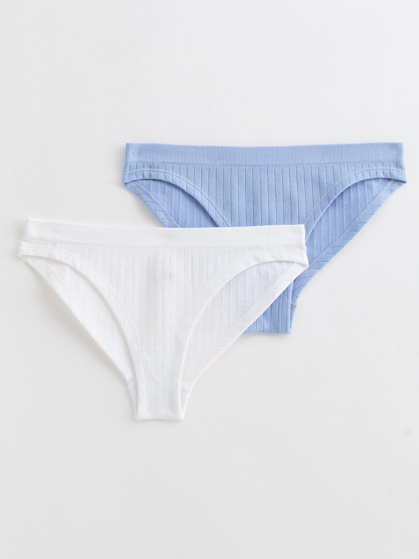 undefined Girls Pack Of 2 Multicoloured Briefs - Multi