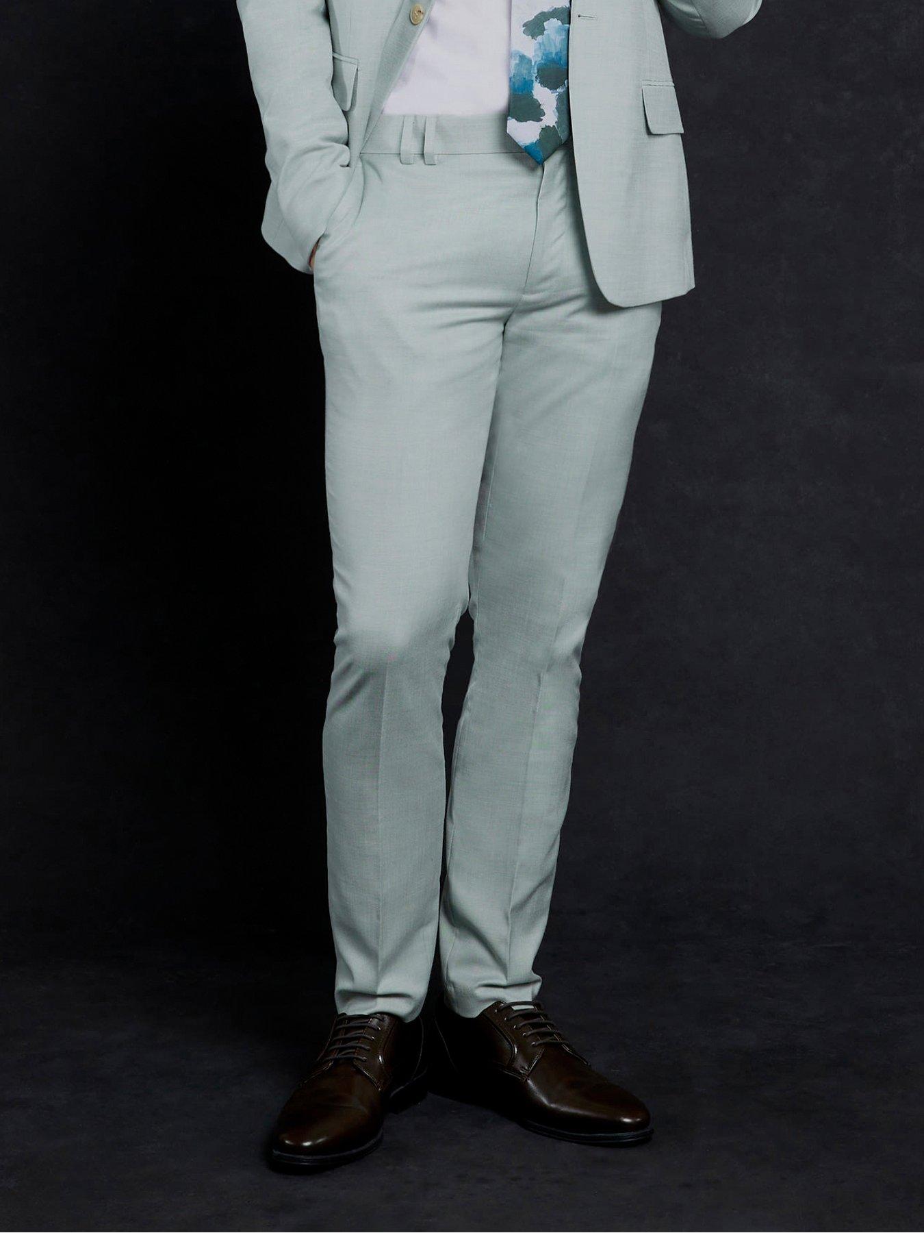 Image 1 of 5 of River Island Sharkskin Suit Trouser