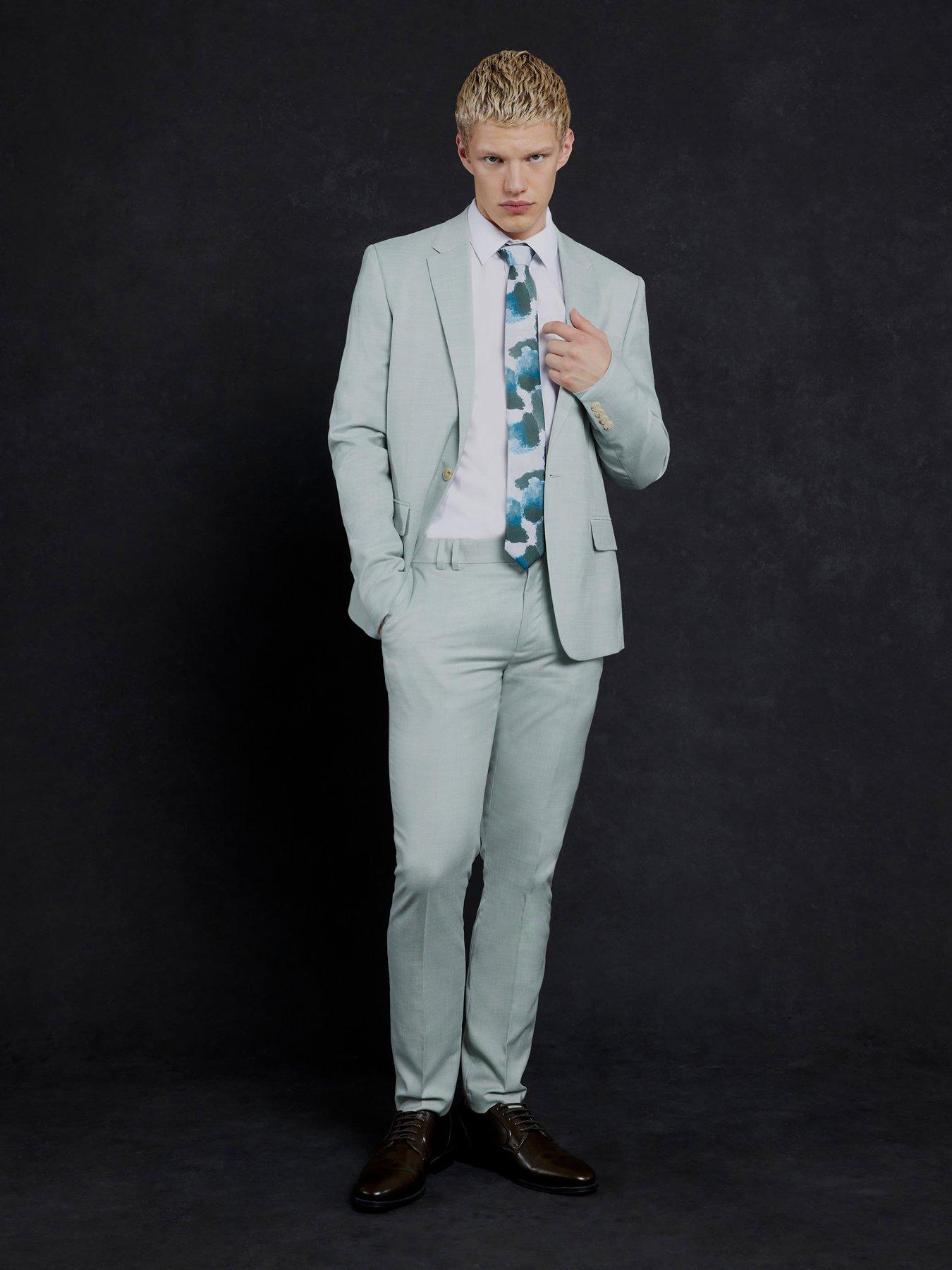 Image 3 of 5 of River Island Sharkskin Suit Trouser