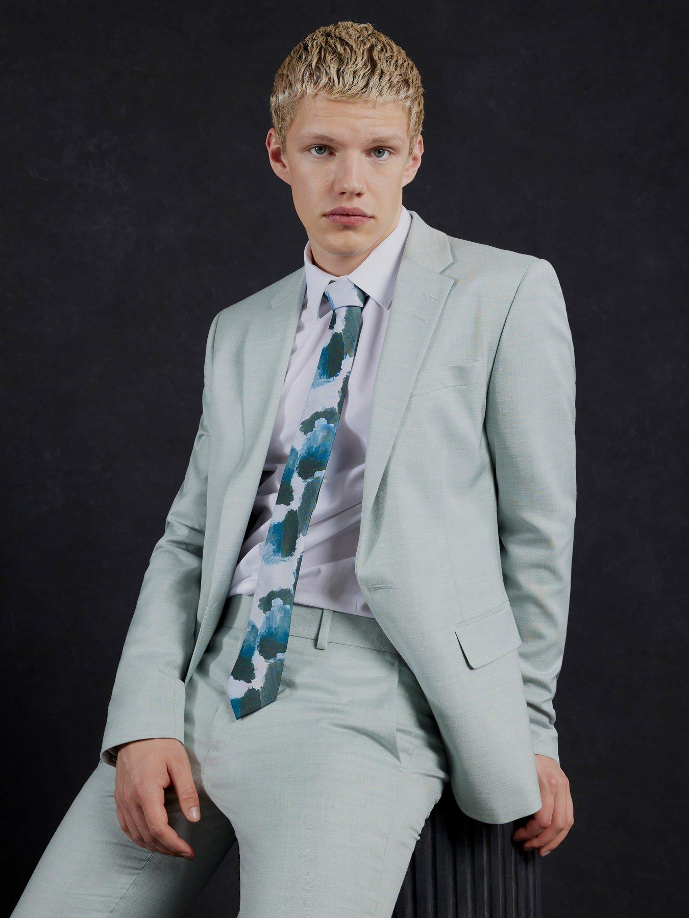 Image 4 of 5 of River Island Sharkskin Suit Trouser
