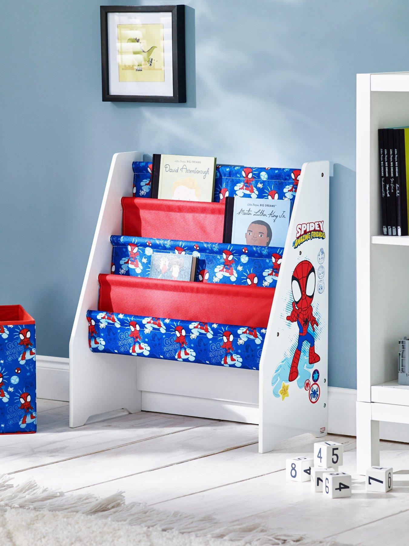 Product photograph of Spiderman Marvel Spidey Friends Bookcase from very.co.uk