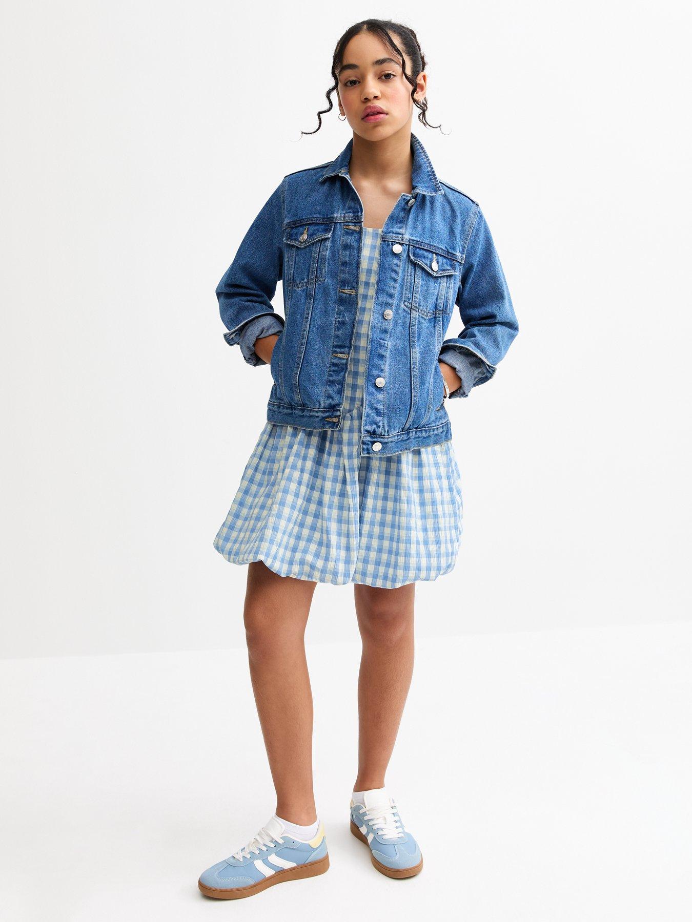 Clothing New Look Denim Skirt 915 New Look 915 Girls Blue Gingham