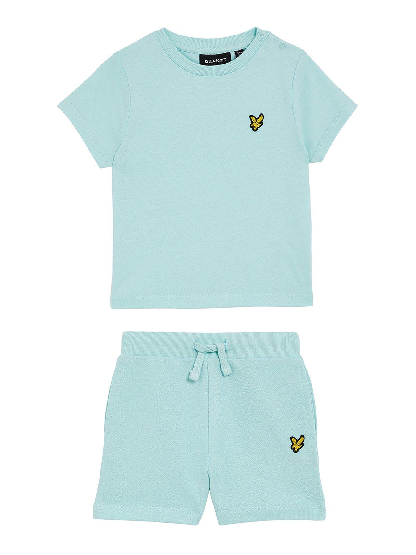undefined Toddler Boys T-shirt & Short Set - Light Blue