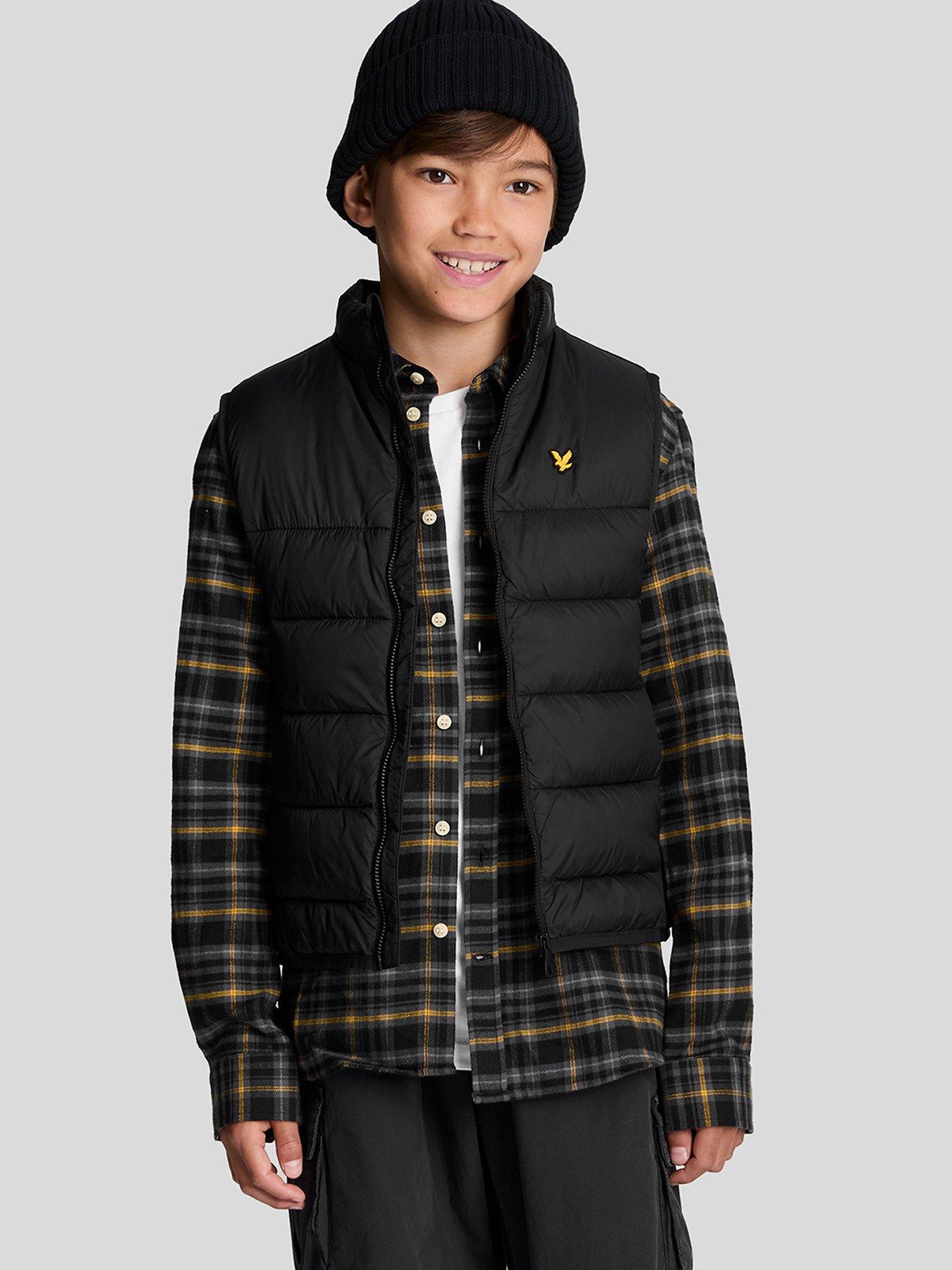 undefined Boys Wadded Gilet - Black
