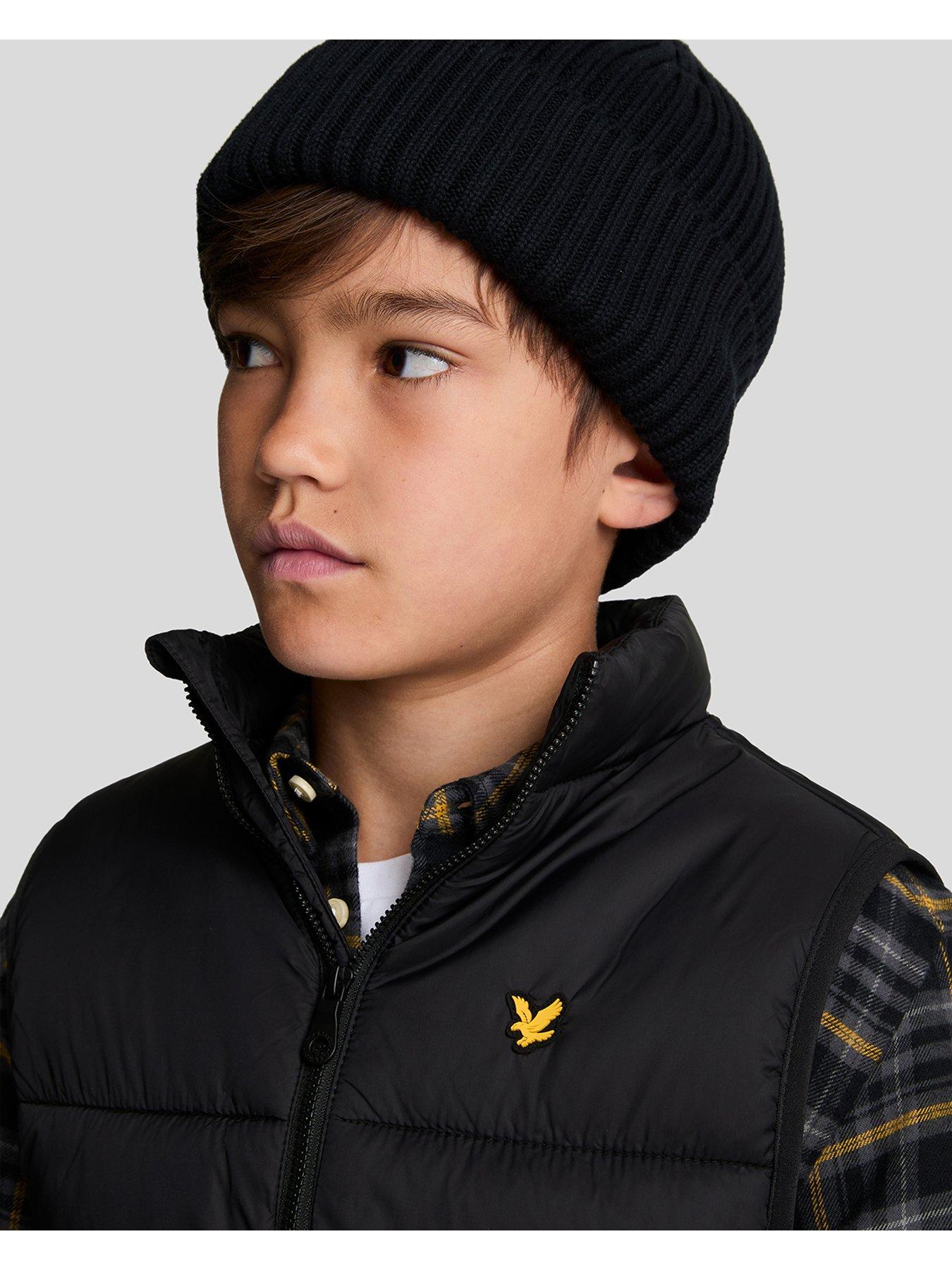 Image 4 of 7 of Lyle & Scott Boys Wadded Gilet - Black