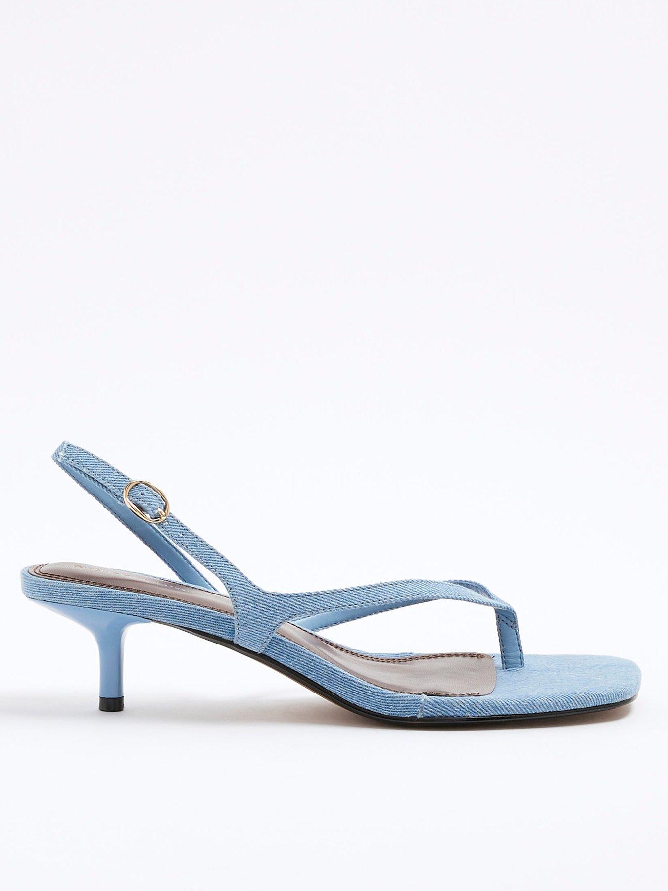 undefined Toe Thong Tassel Sandal - Blue