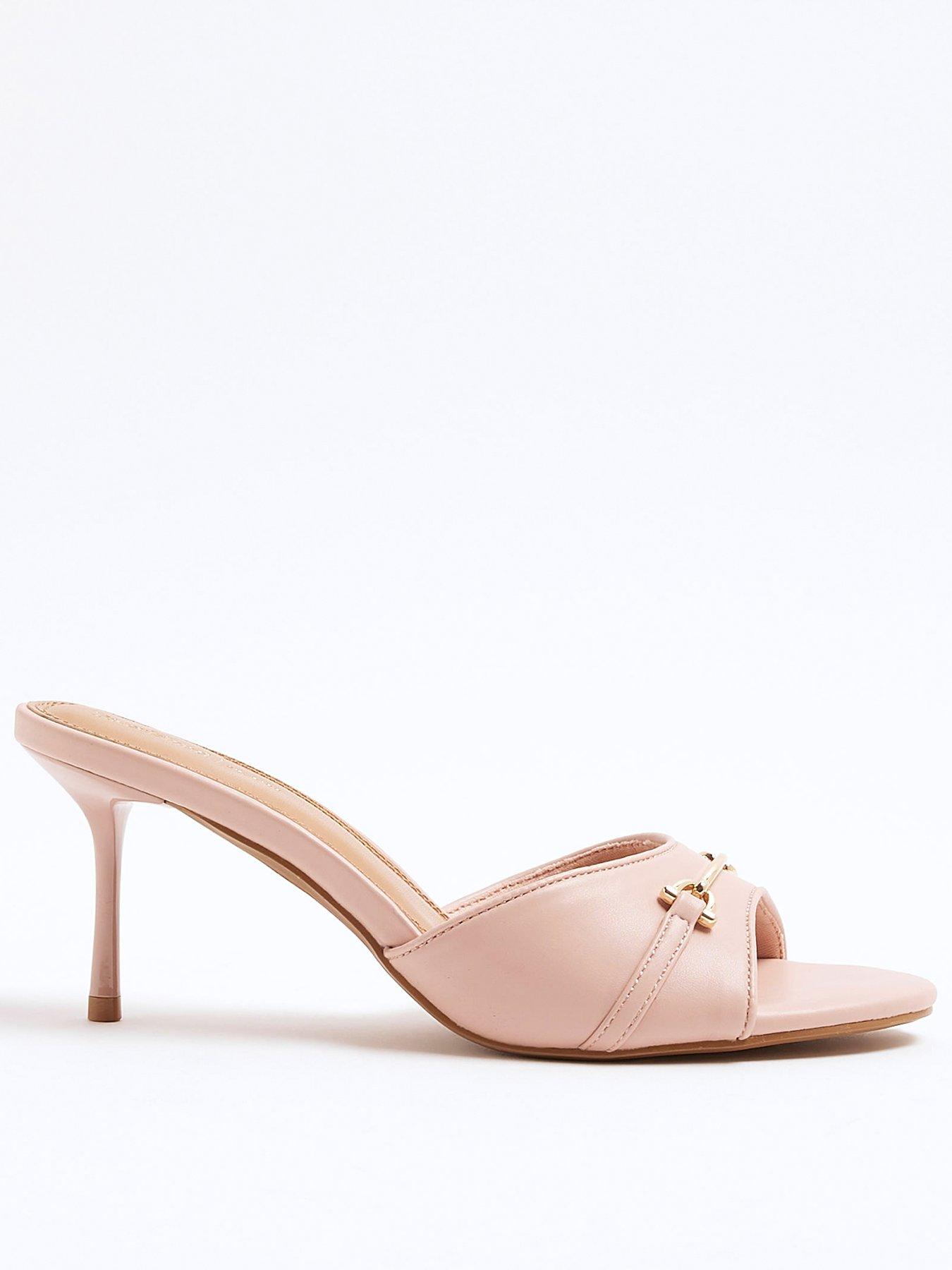 undefined Kitten Heel Mule - Light Pink