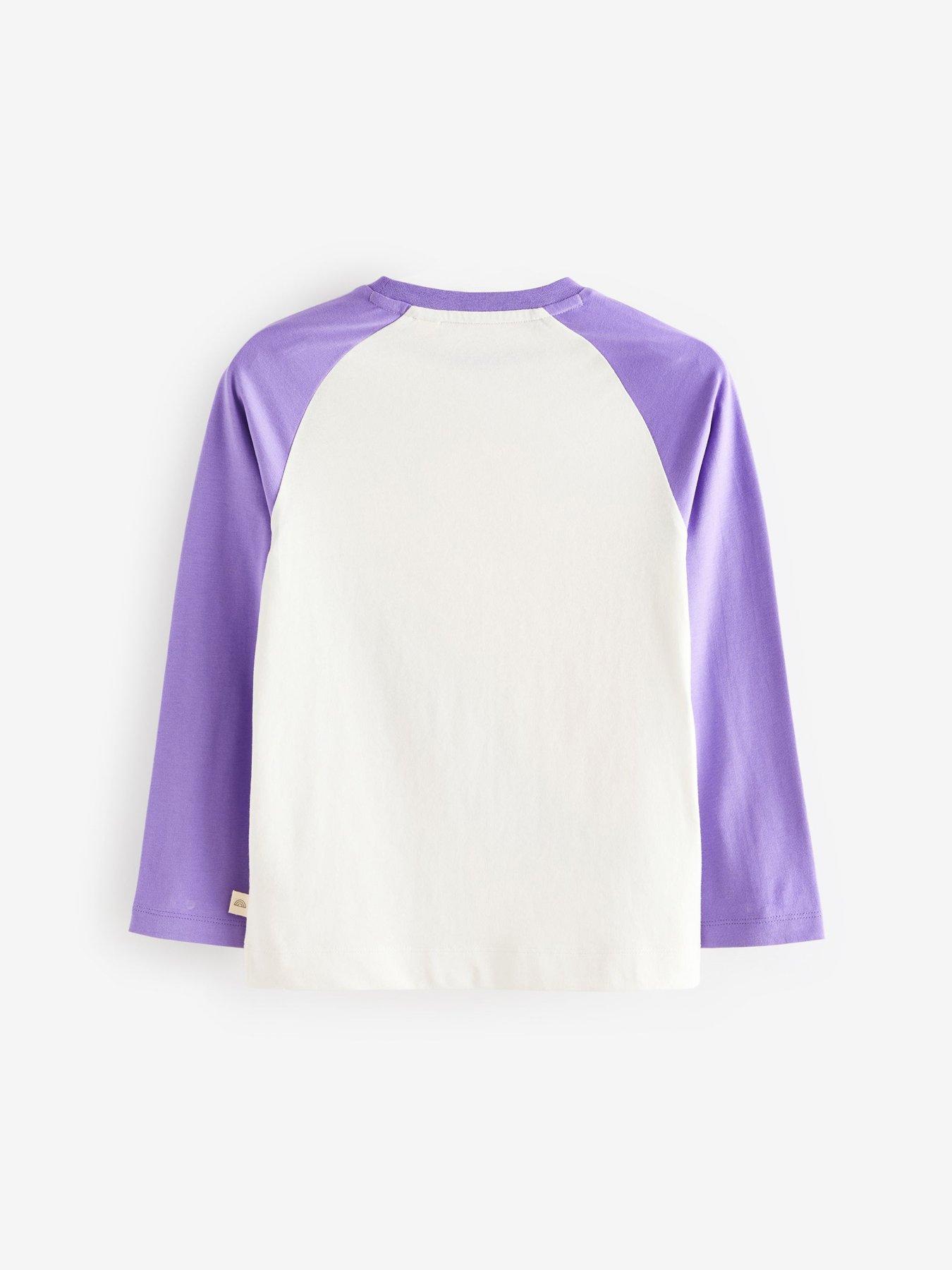Image 5 of 6 of Little Bird Girls Shooting Heart Long Sleeve T-Shirt - Purple