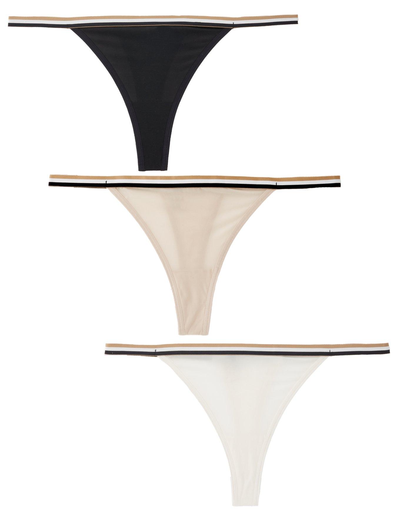 Boss Bitch Bralette and Thong Panty Set - Black / Gold - S/m