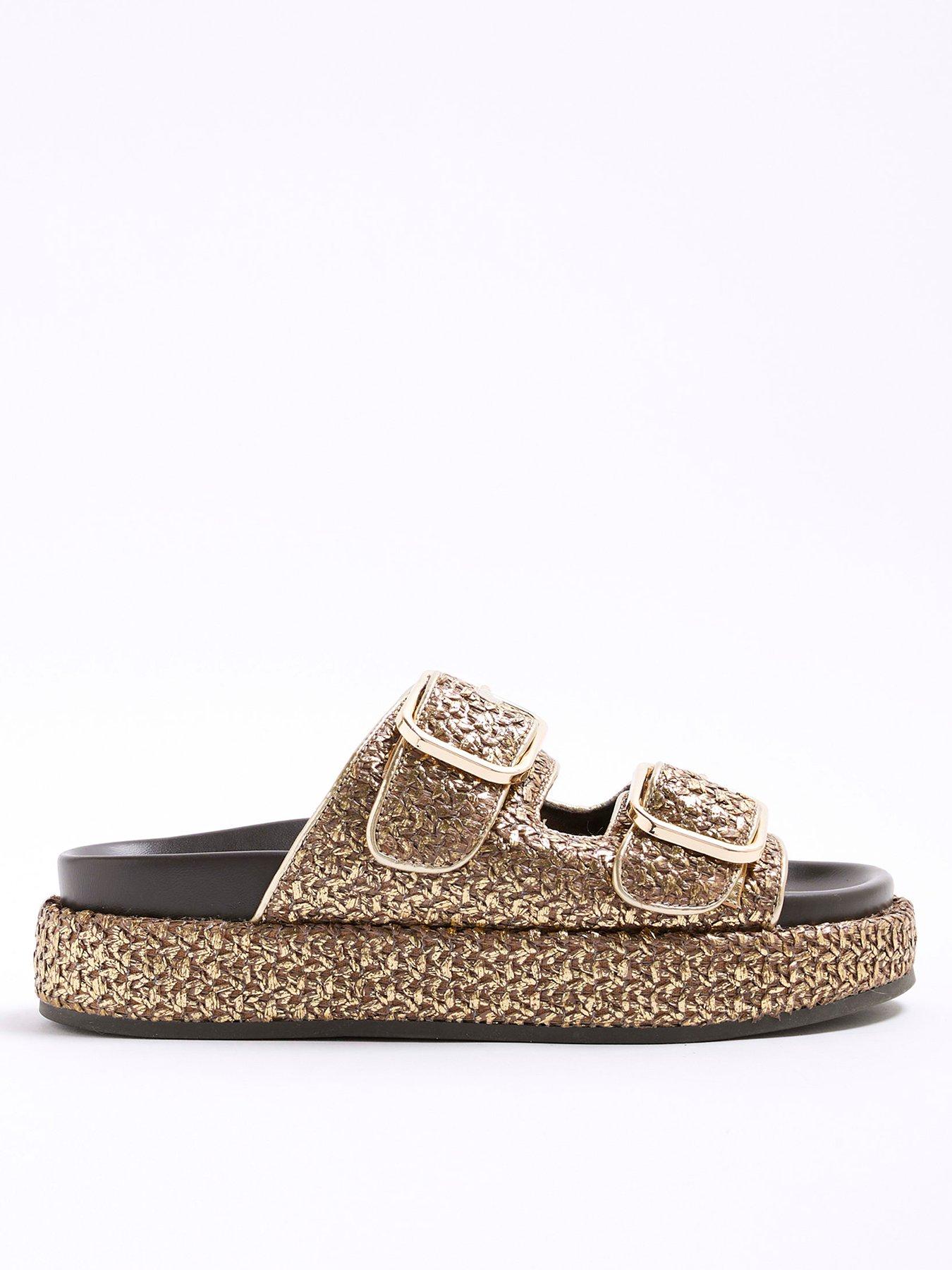 undefined Double Strap Sandal - Gold