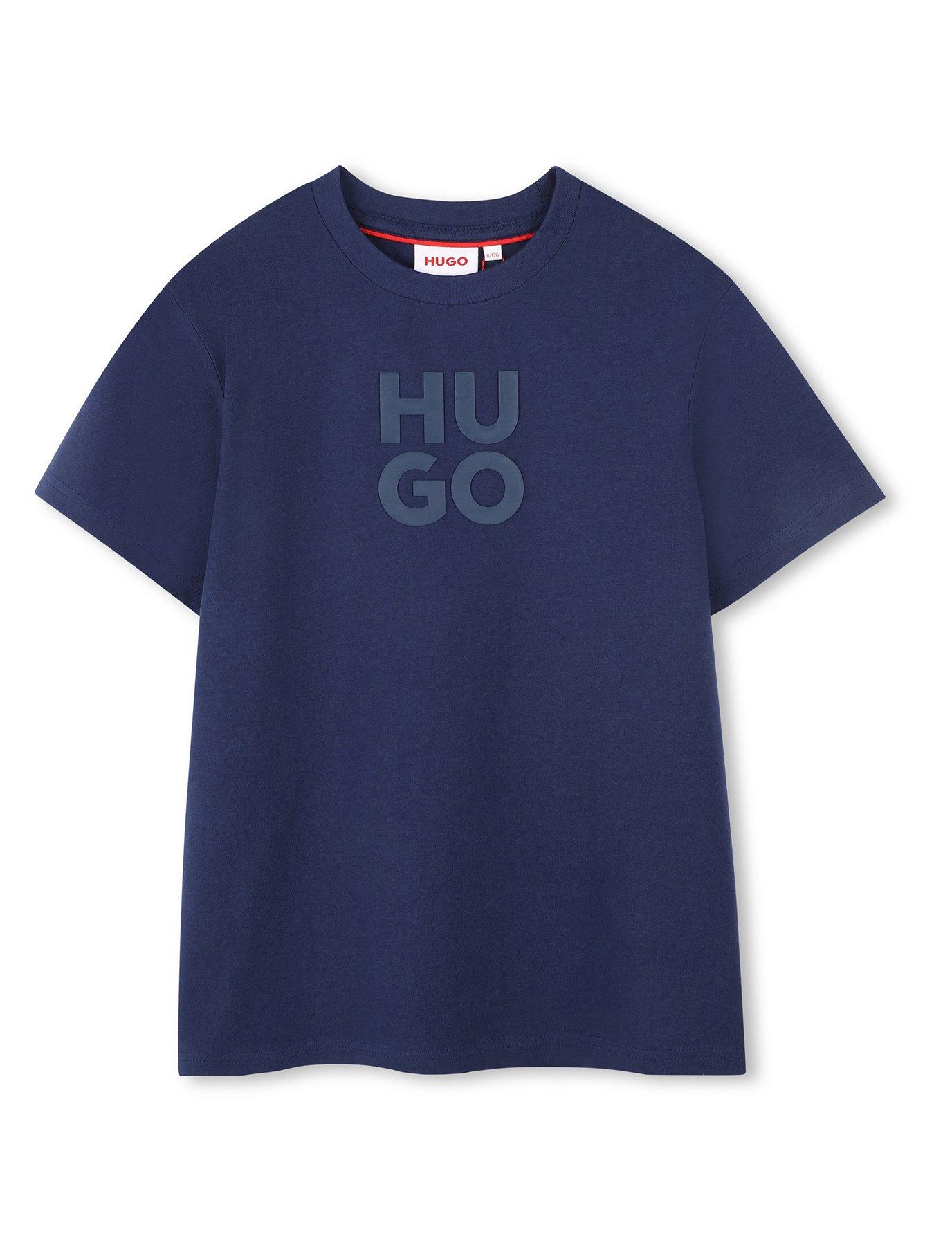 undefined Boys Short Sleeve Logo T-Shirt - Navy