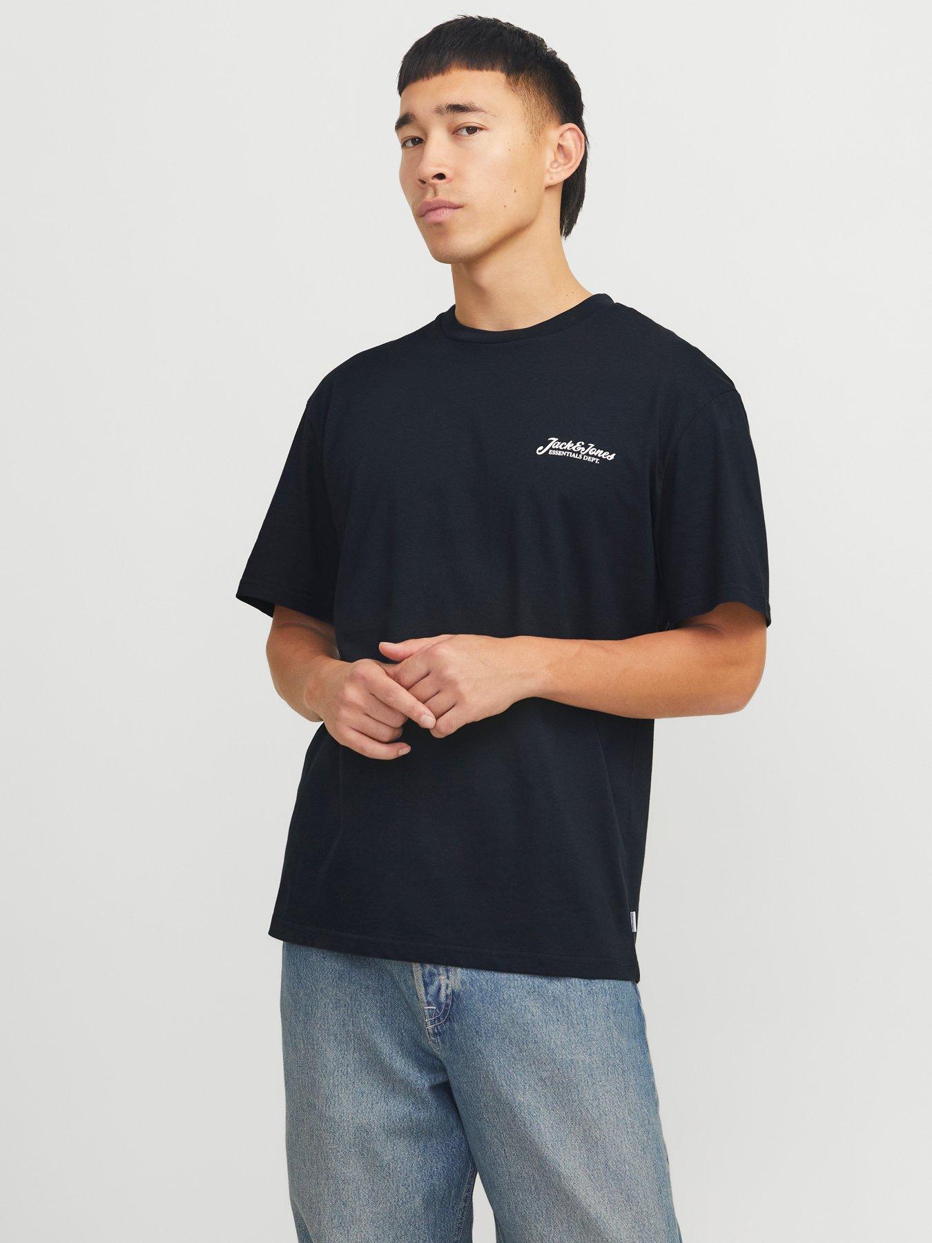 undefined Beau Script Logo T-Shirt - Navy