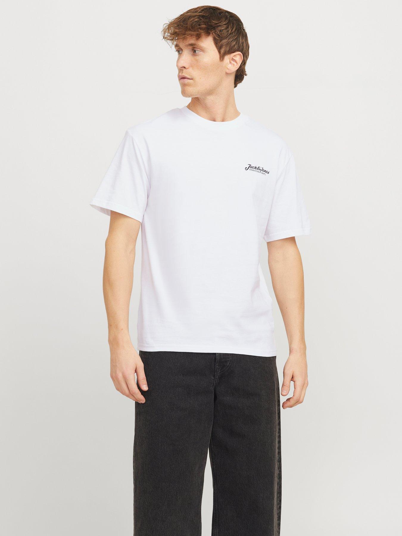 undefined Beau Script Logo T-Shirt - White