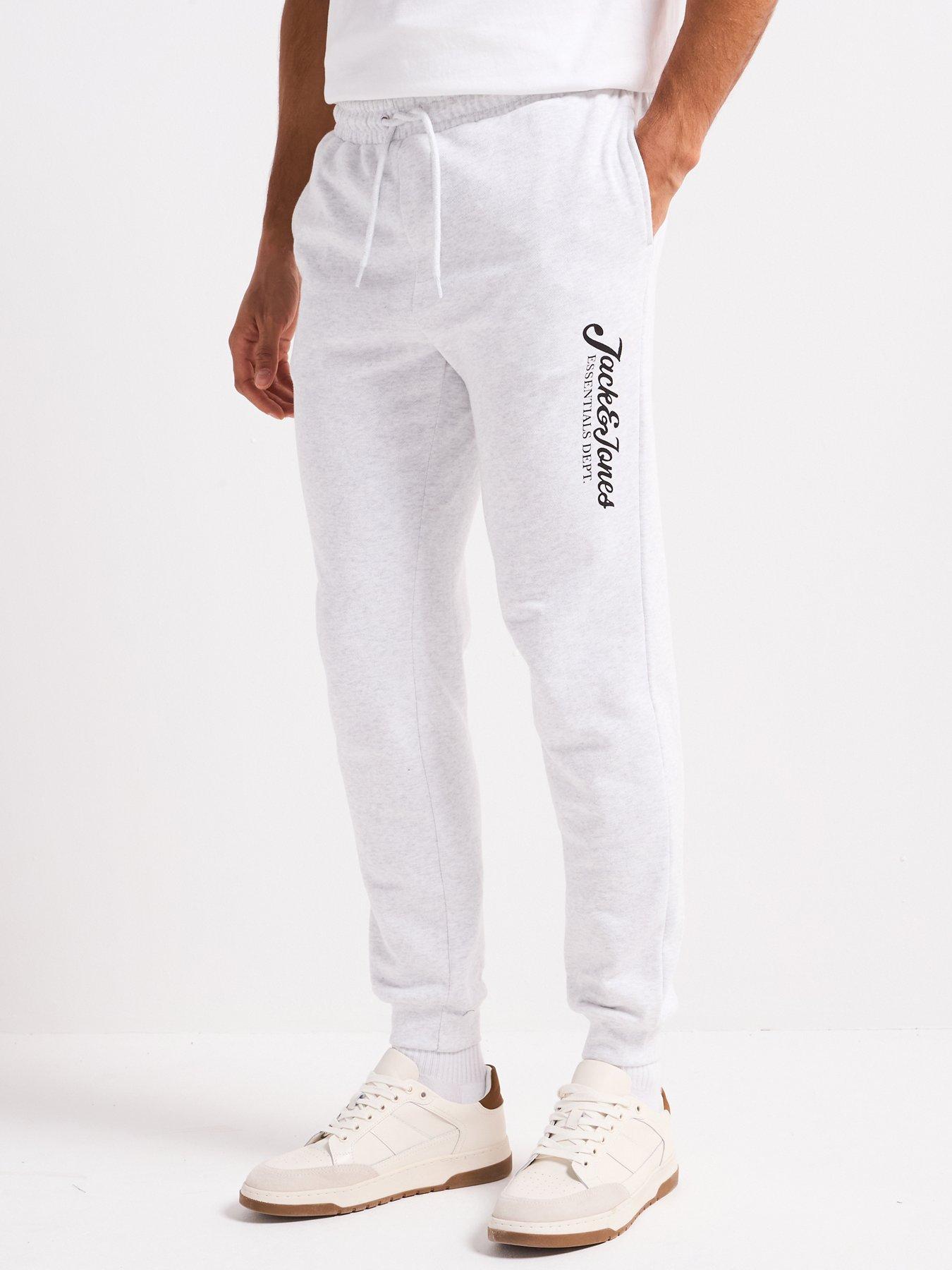 undefined Gordon Beau Script Logo Joggers - Light Grey