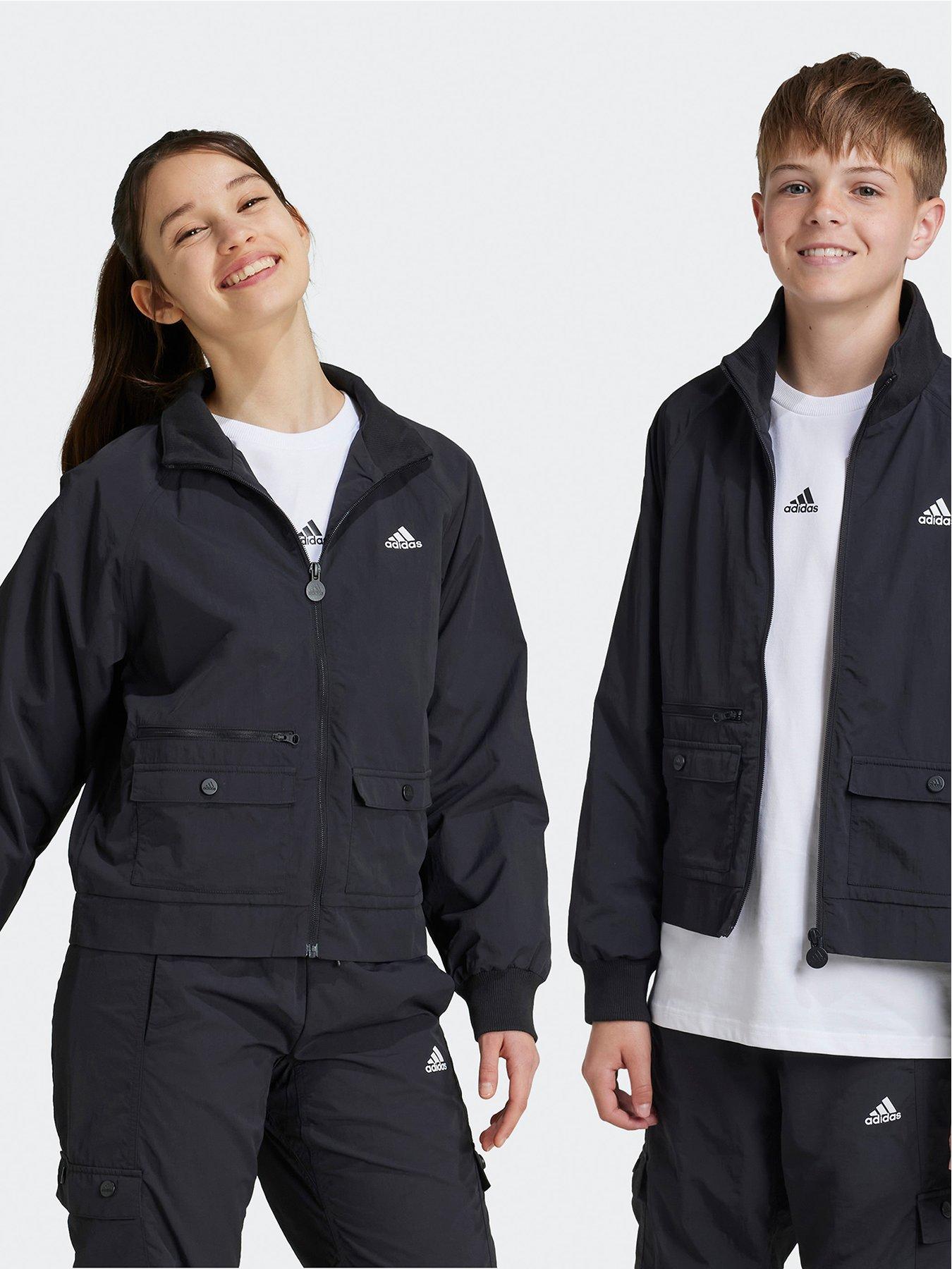 undefined Kid's Street Jam Woven Cargo Jacket - Black