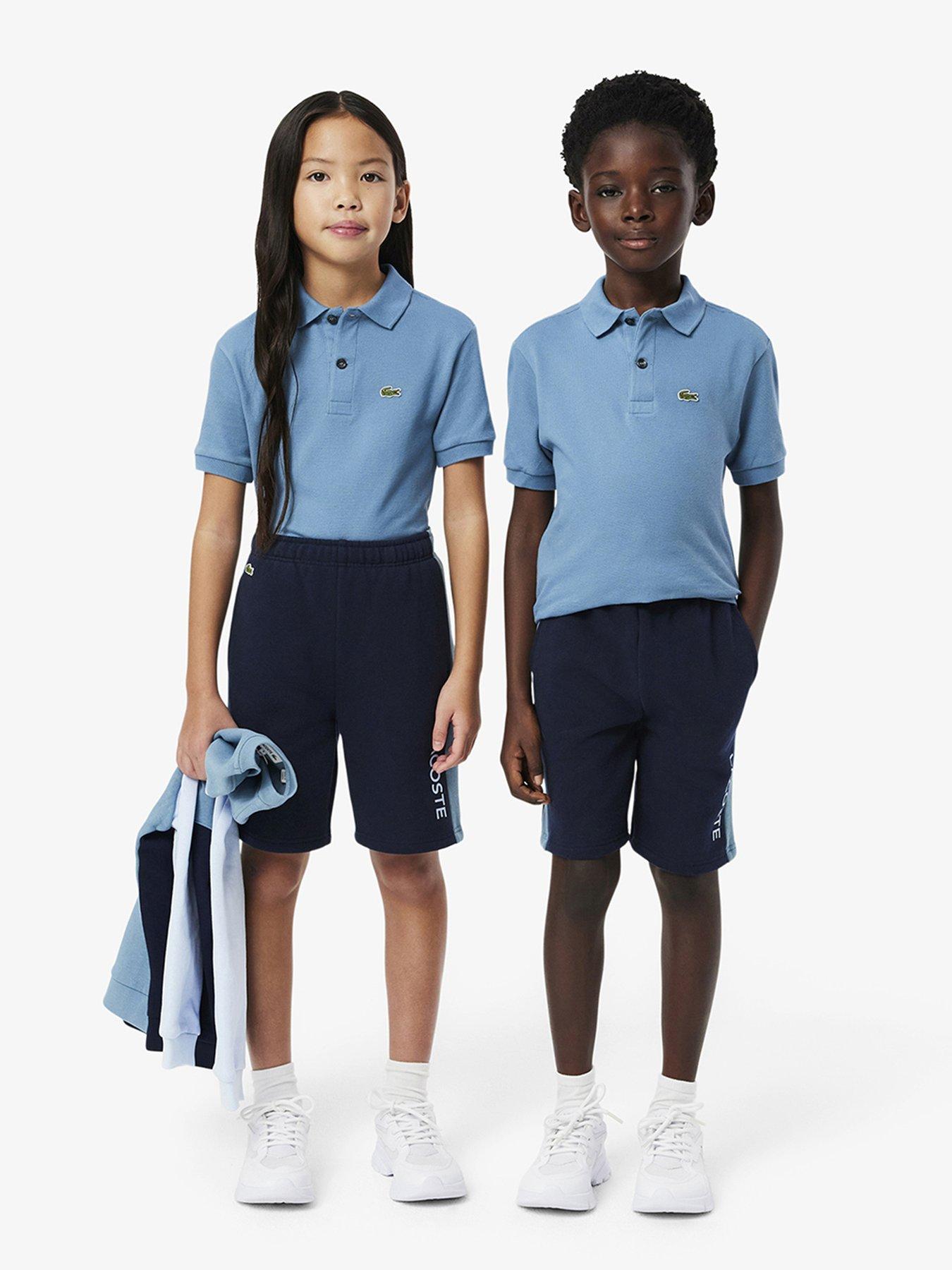 undefined Kids Colour Block Shorts - Blue