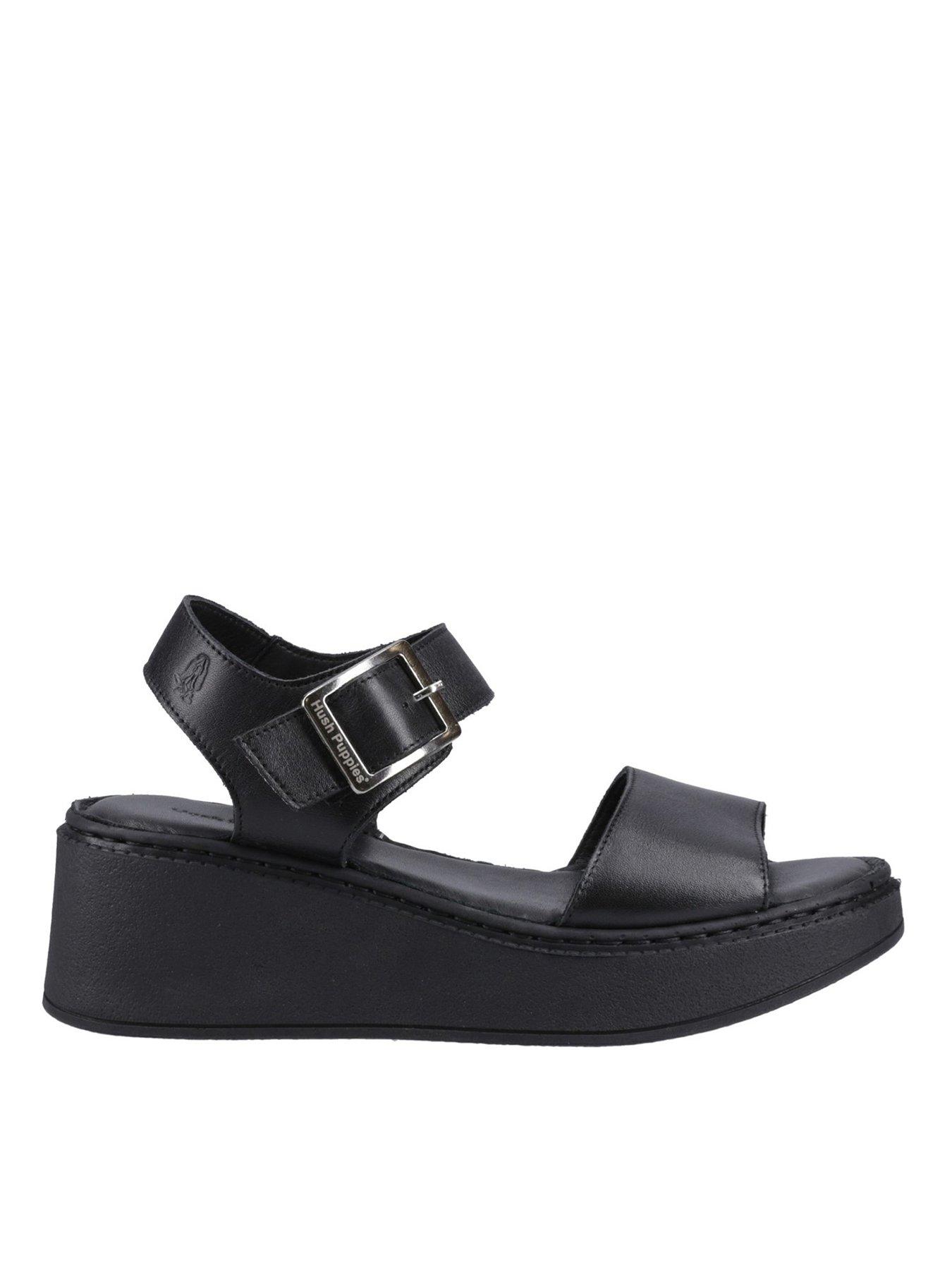Hush Puppies Beatrix Wedge Sandal - Black