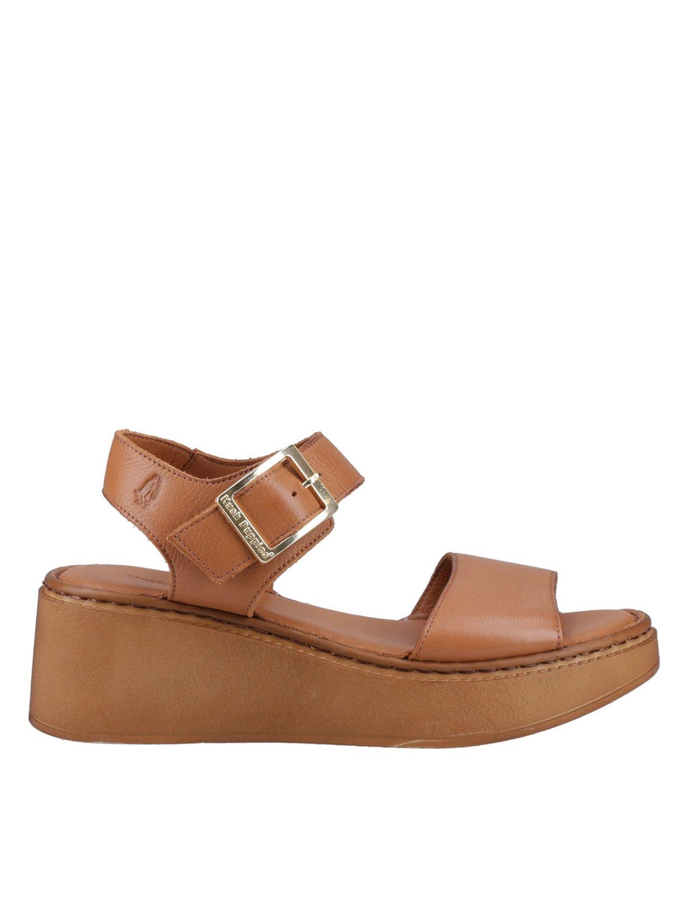 Hush Puppies Beatrix Wedge Sandal - Tan