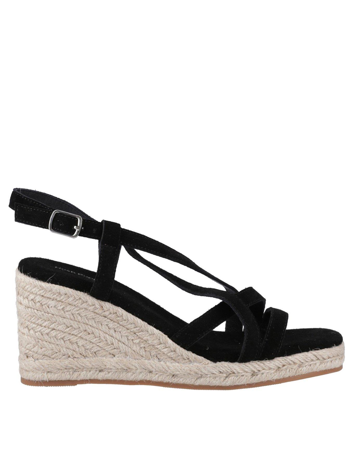 Hush Puppies Jenny Espadrille Wedge - Black