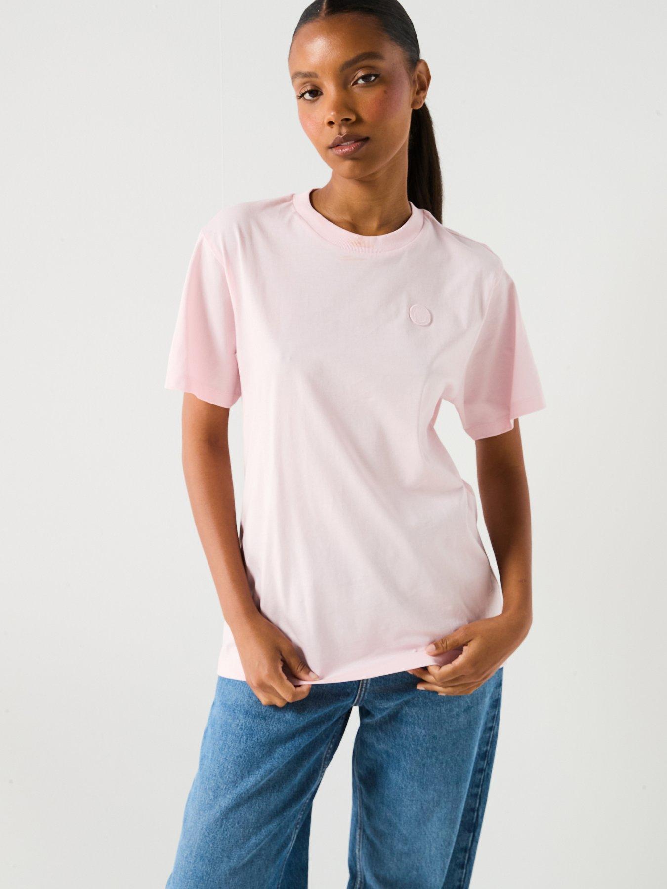 undefined Vintage Logo Relaxed Fit T-Shirt - Light/Pastel Pink