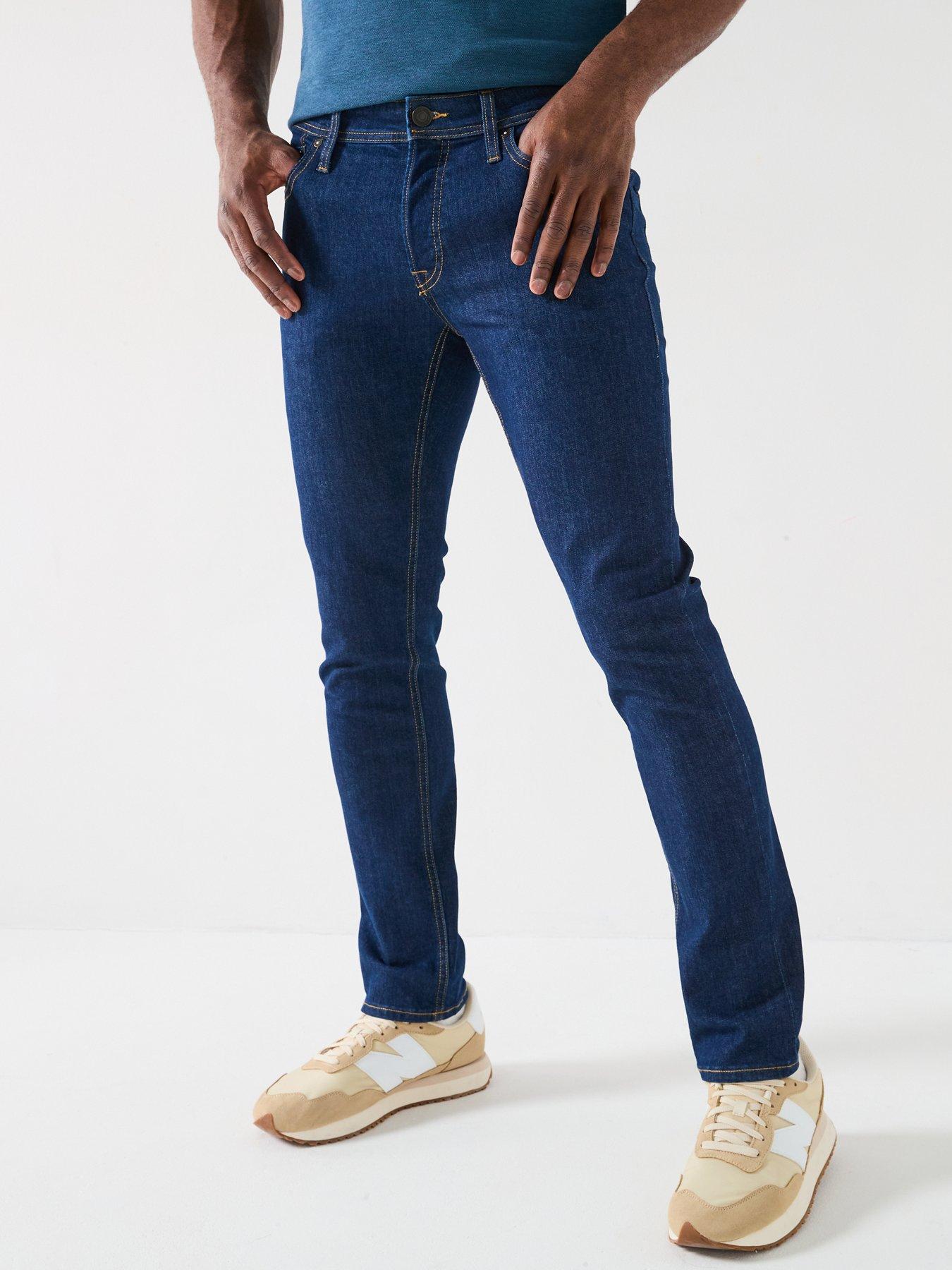 Jack & Jones Glenn Original Slim Fit Jeans, Blue, Size 34, Length Regular, Men