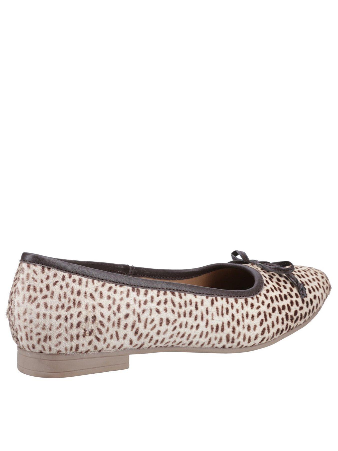 Image 3 of 5 of Hush Puppies Naomi Suede Ballet Flat Pumps - Animal Print