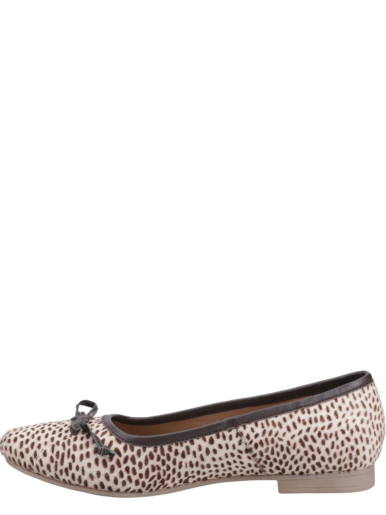 Image 4 of 5 of Hush Puppies Naomi Suede Ballet Flat Pumps - Animal Print