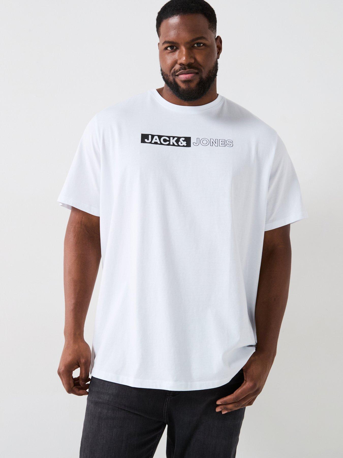 Image 2 of 5 of Jack & Jones Big Tall 3-Pack Chest Logo T-Shirt - Multi