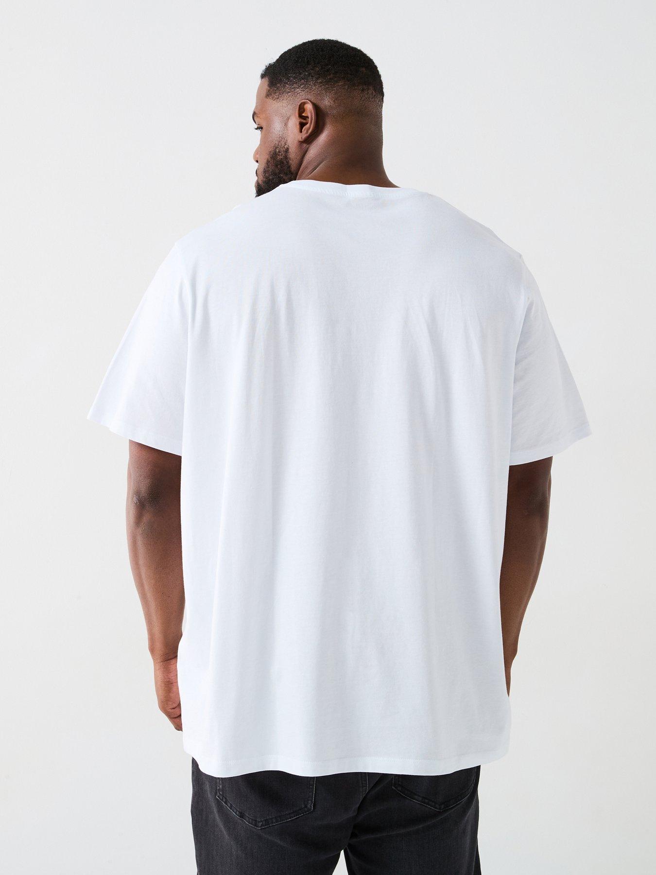 Image 3 of 5 of Jack & Jones Big Tall 3-Pack Chest Logo T-Shirt - Multi