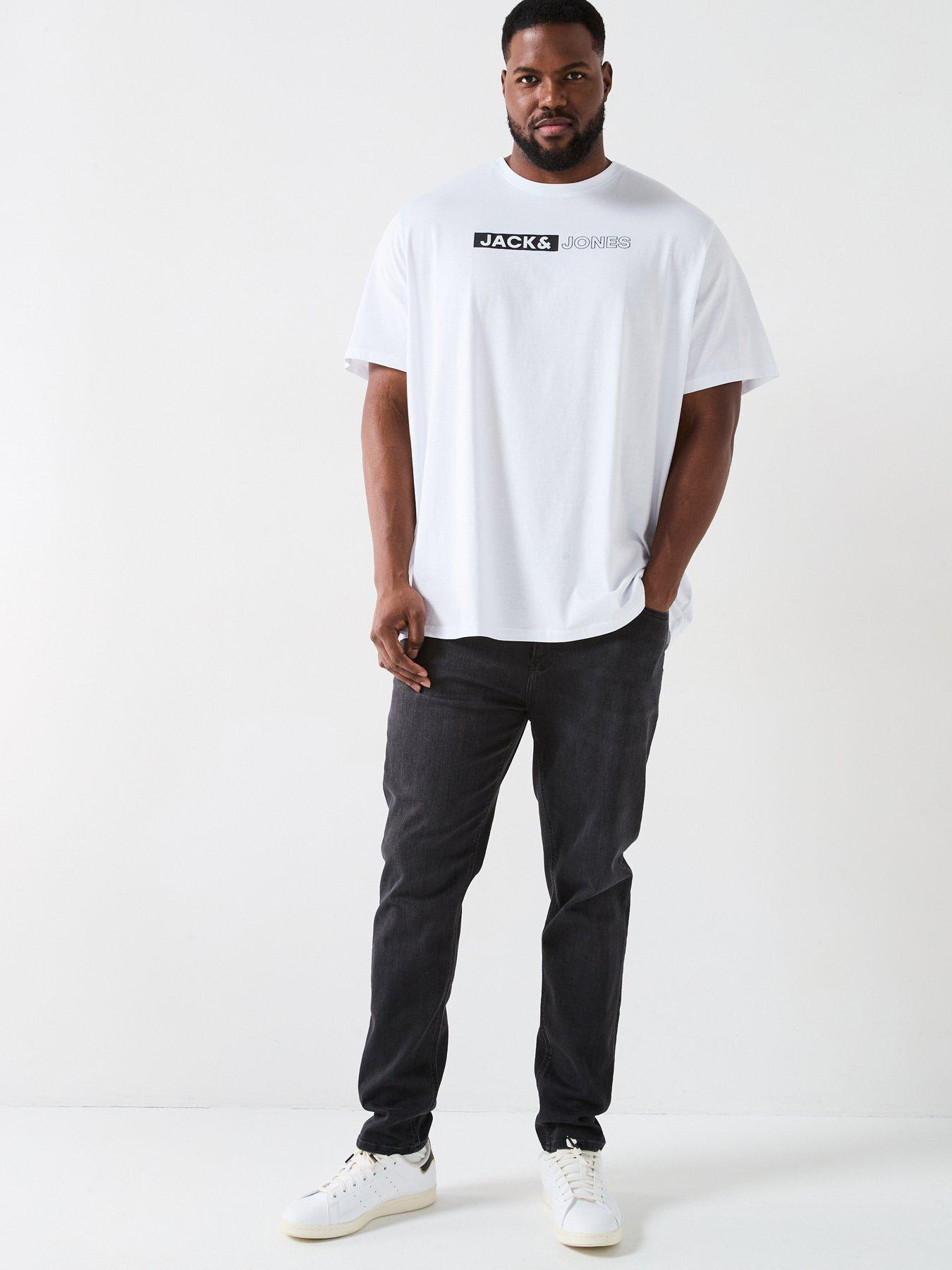 Image 4 of 5 of Jack & Jones Big Tall 3-Pack Chest Logo T-Shirt - Multi