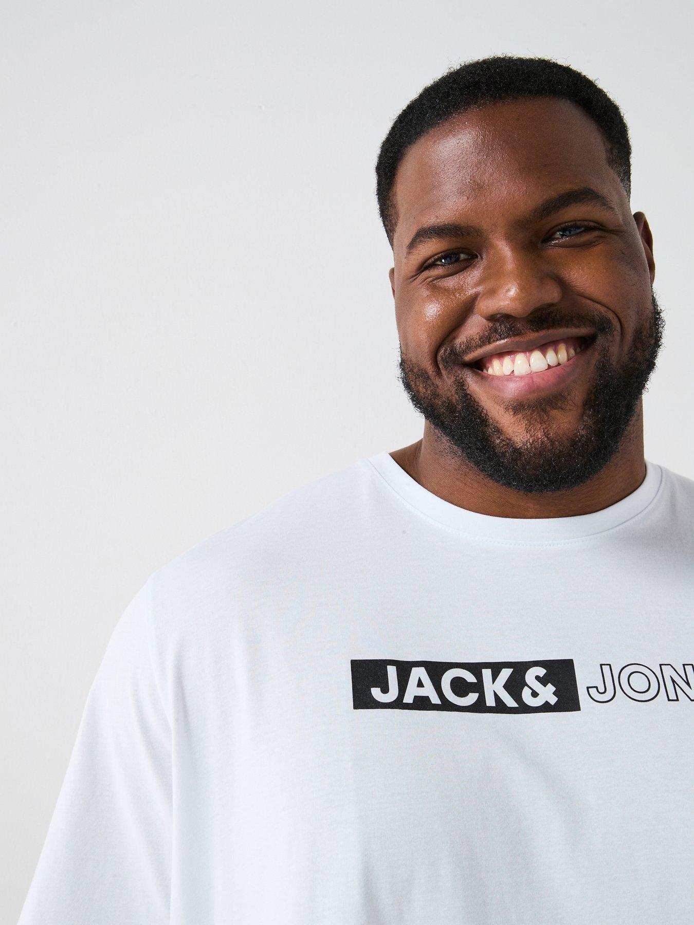 Image 5 of 5 of Jack & Jones Big Tall 3-Pack Chest Logo T-Shirt - Multi