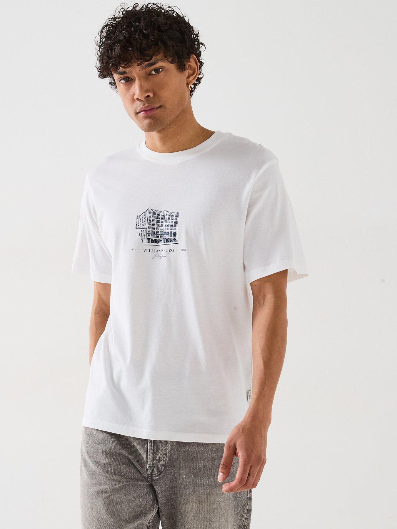 undefined Boston Graphic T-Shirt - White