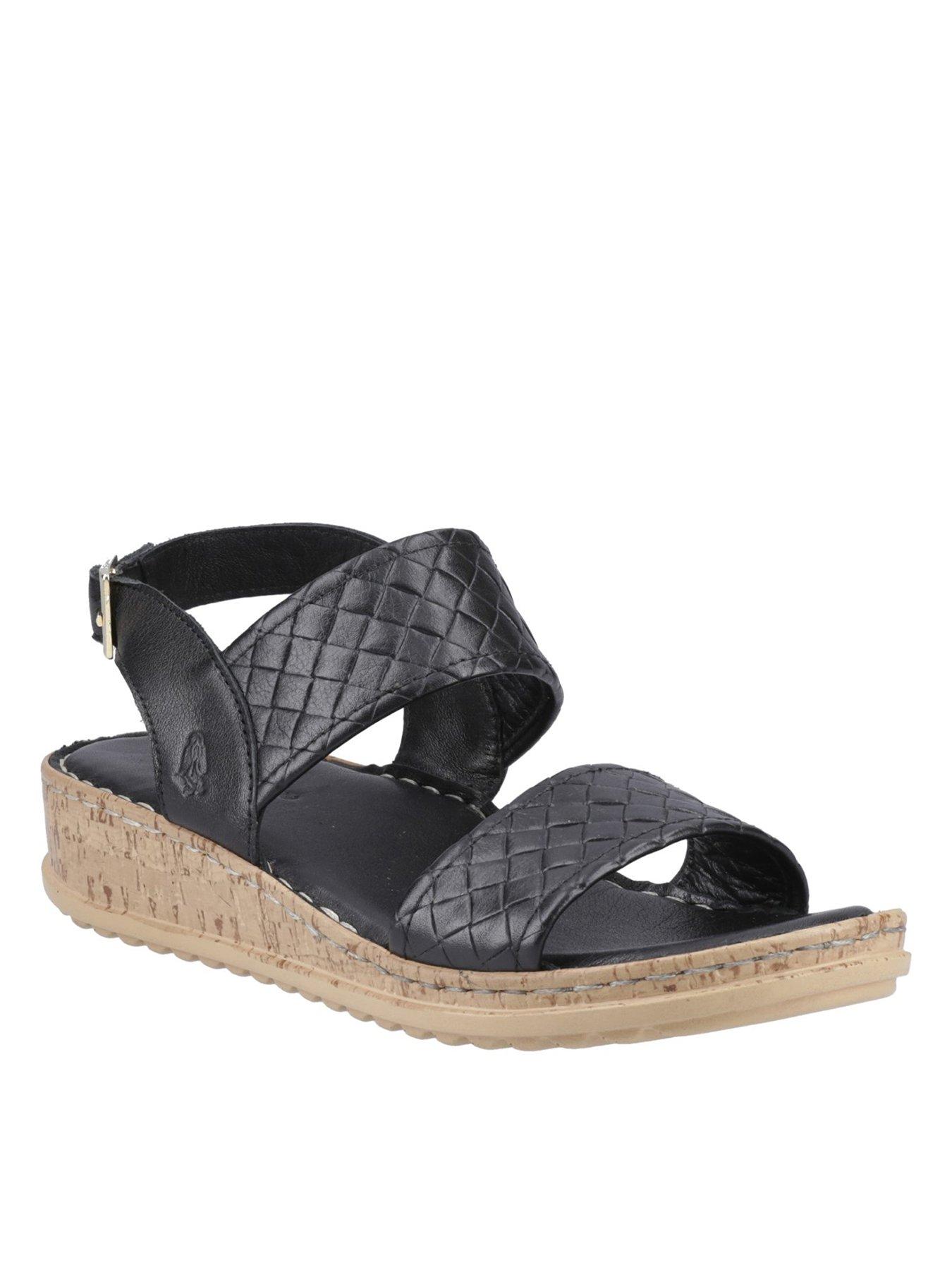 Image 2 of 5 of Hush Puppies Ebony Wide Fit Sandal - Black