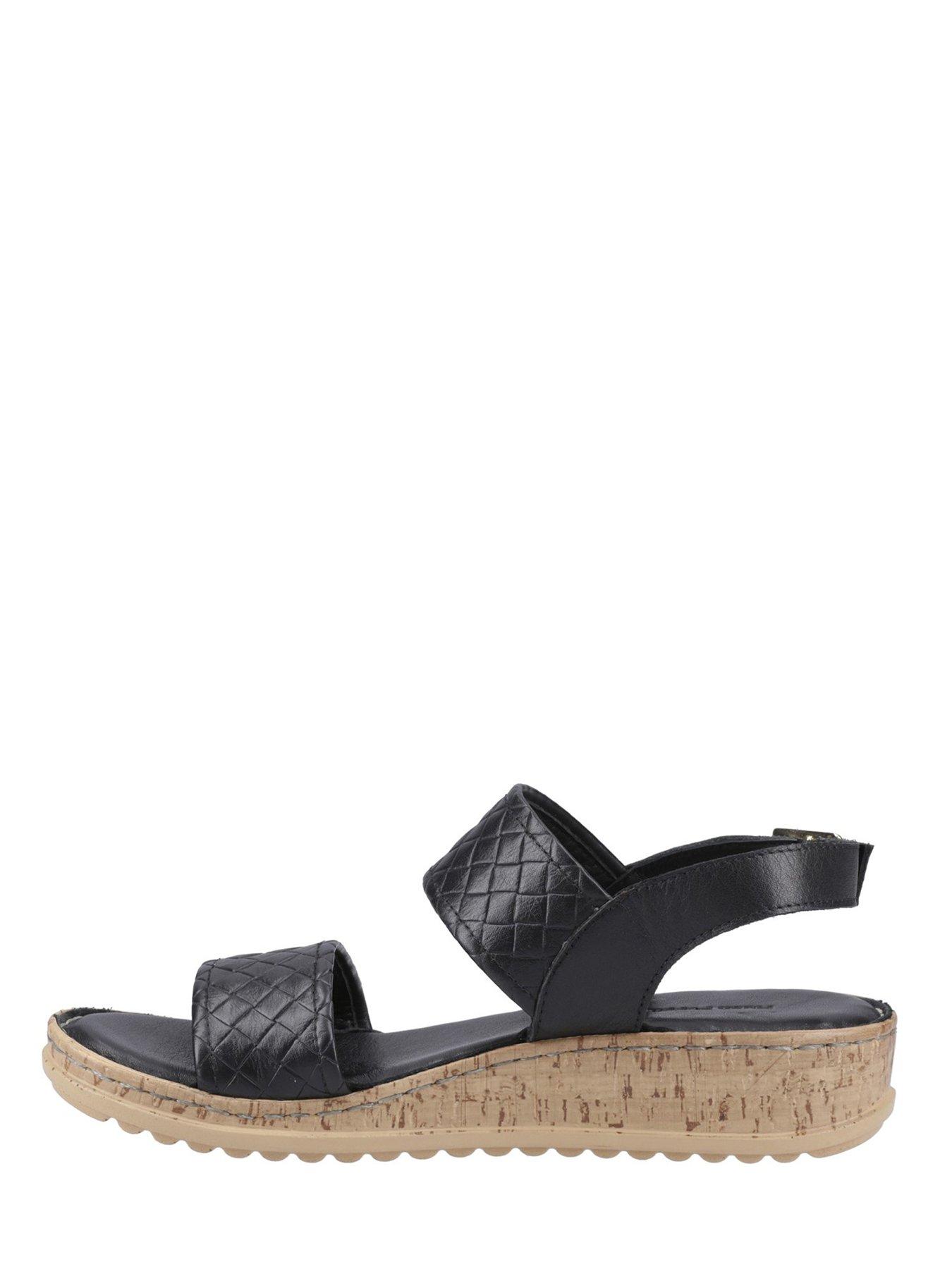 Image 4 of 5 of Hush Puppies Ebony Wide Fit Sandal - Black