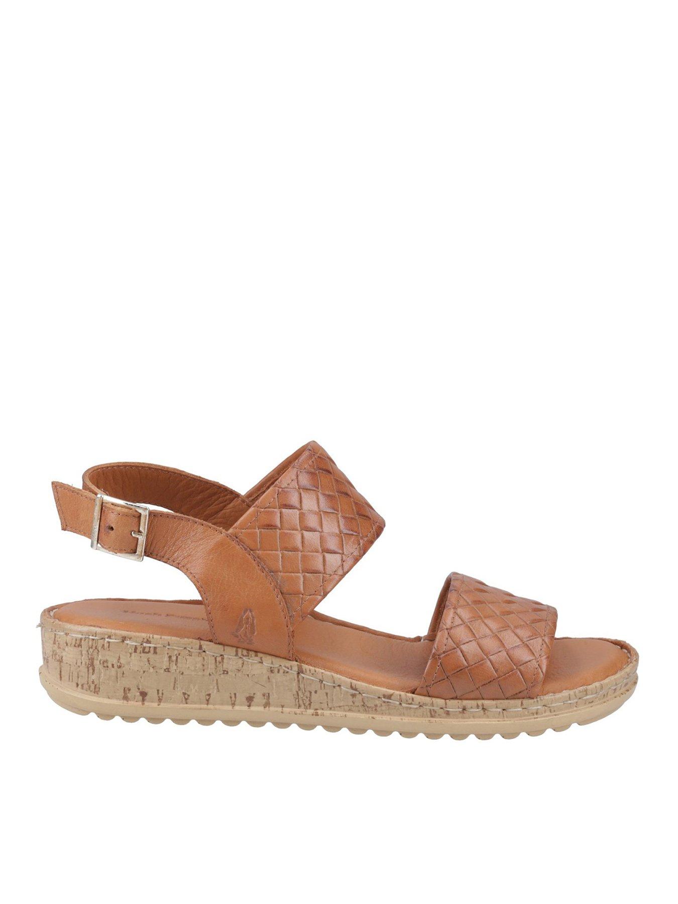 Hush Puppies Ebony Wide Fit Sandal - Tan