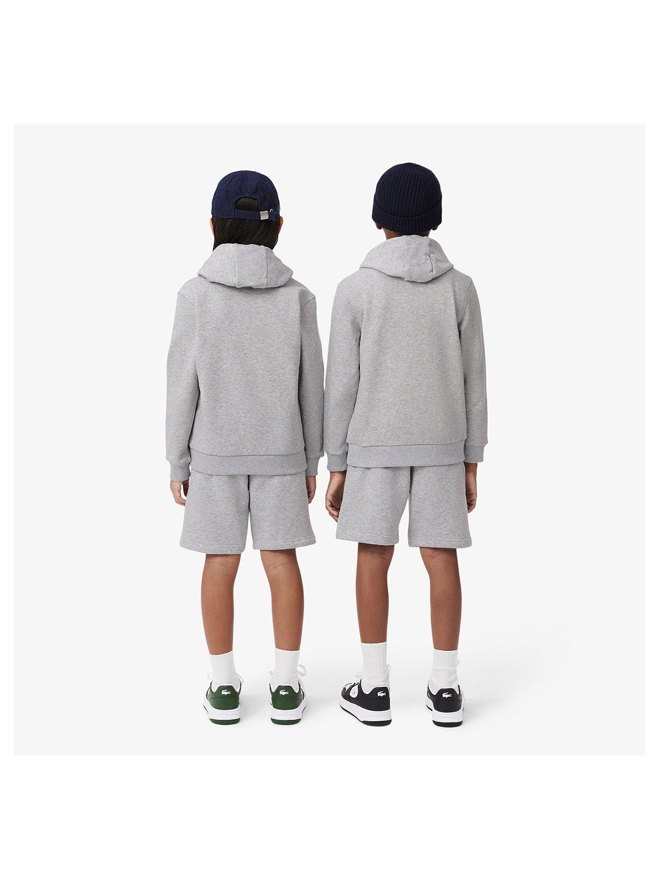 Image 3 of 7 of Lacoste Kids Fleece Shorts - Grey