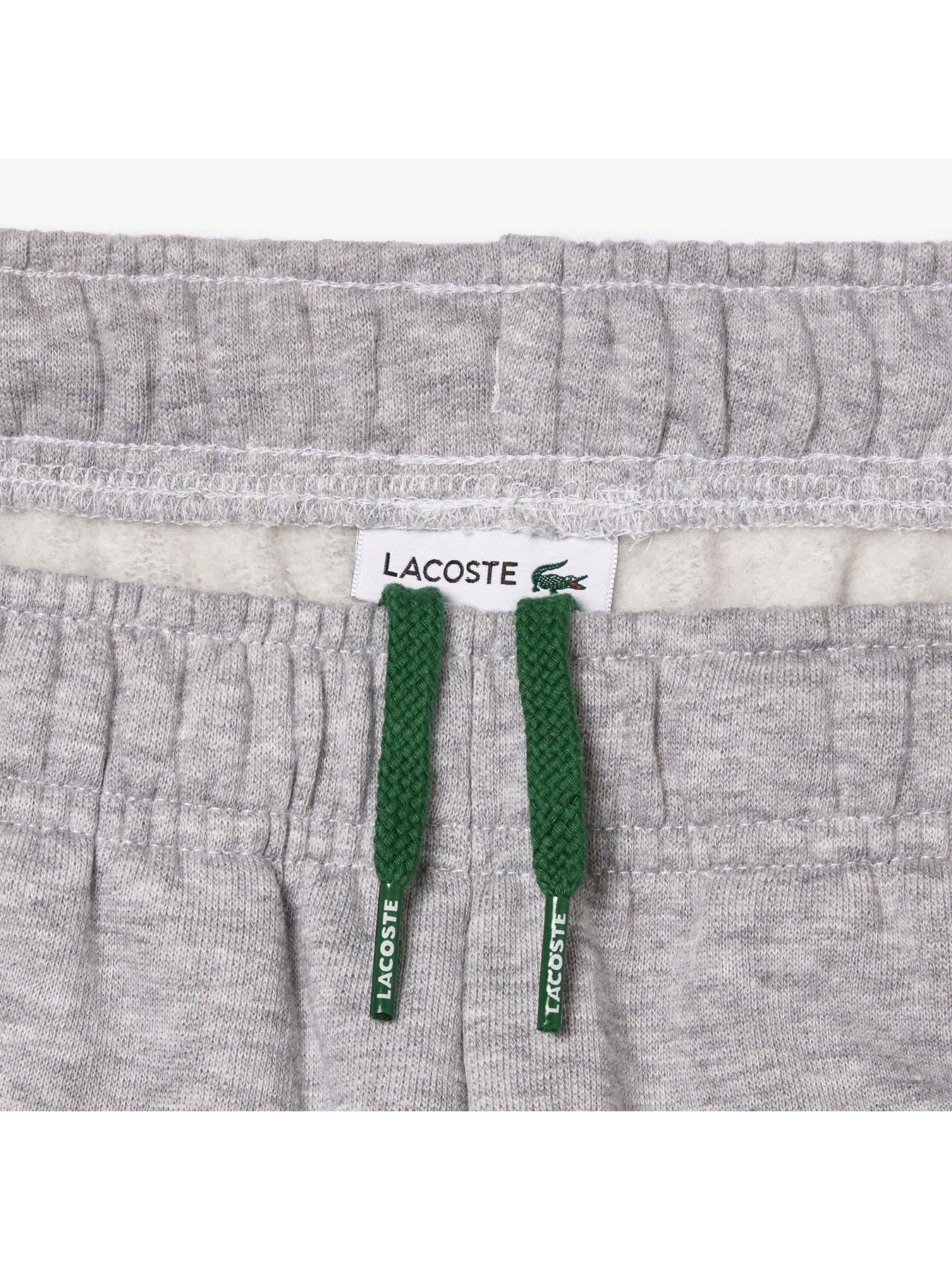 Image 5 of 7 of Lacoste Kids Fleece Shorts - Grey