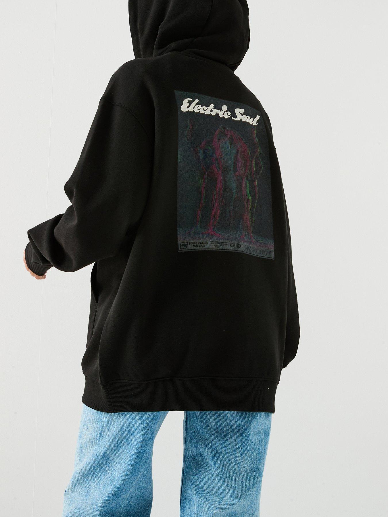 HUGO Dejandra Graphic Hoodie - Black