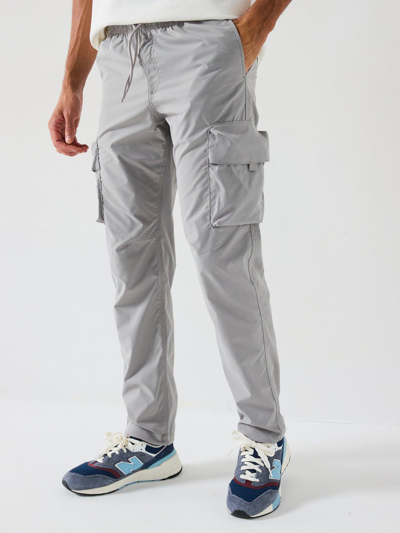 undefined Cole Hart Tech Cargo Pants - Light Grey