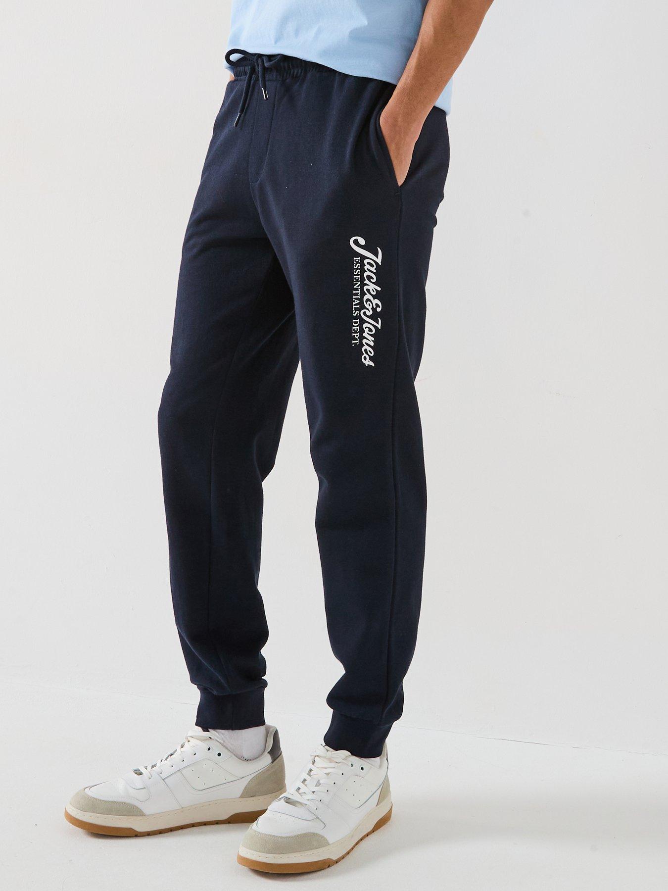 undefined Gordon Beau Script Logo Joggers - Navy