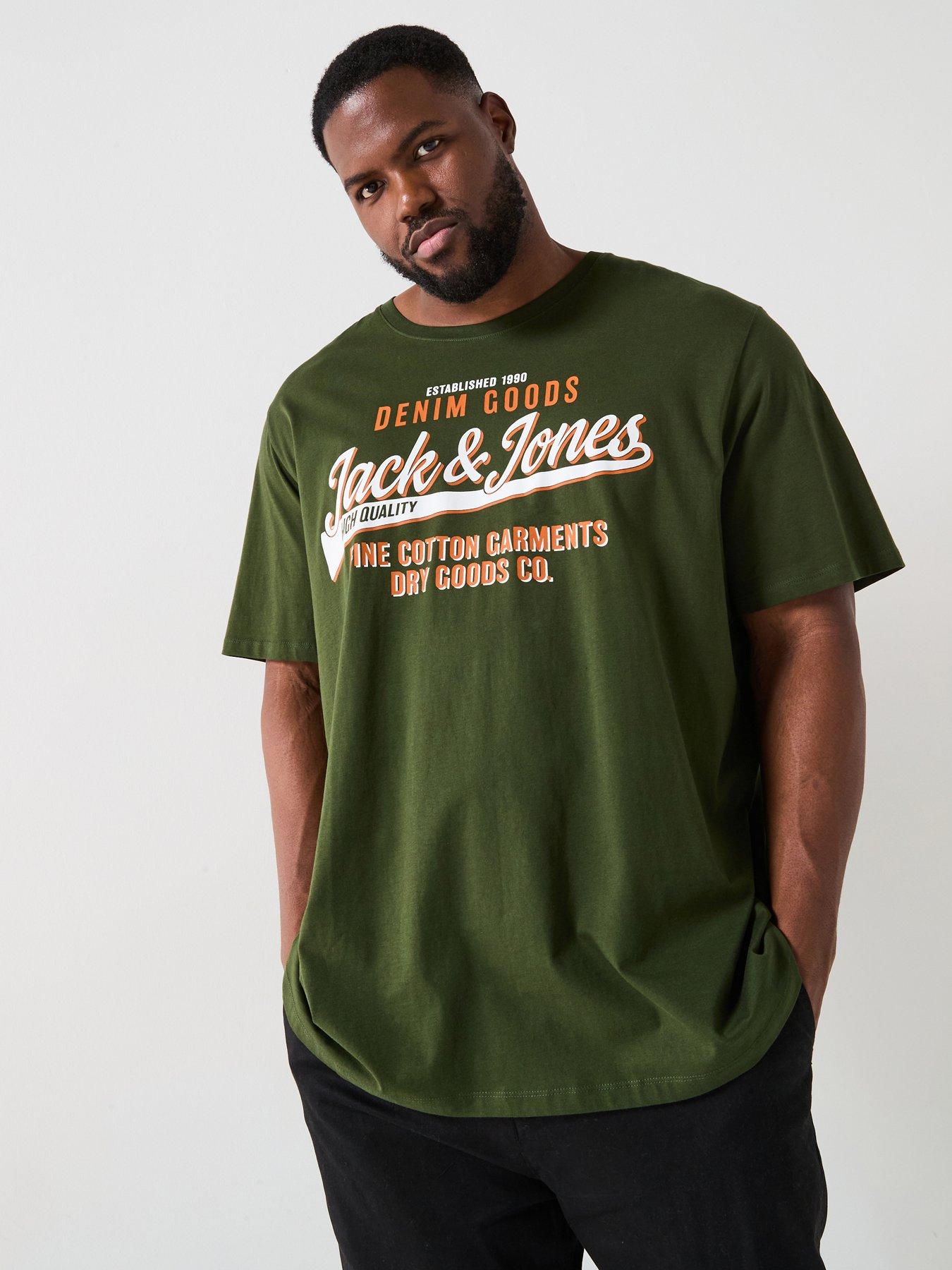 undefined Plus Size Logo T-Shirt - Dark Green