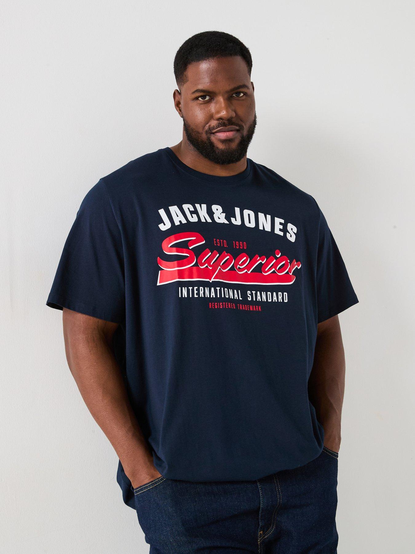 undefined Plus Size Logo T-Shirt - Navy