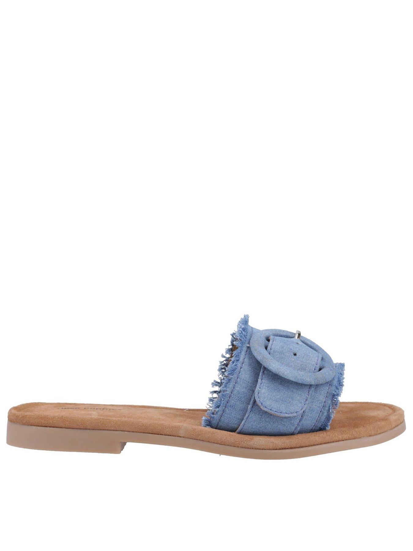 Image 1 of 5 of Hush Puppies Hayley Buckle Slide - Denim