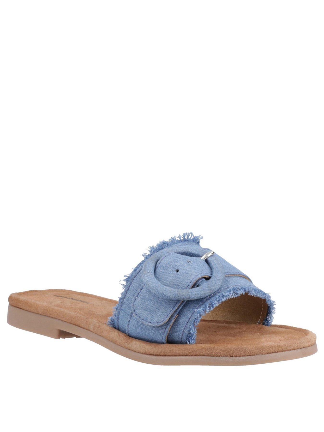 Image 2 of 5 of Hush Puppies Hayley Buckle Slide - Denim